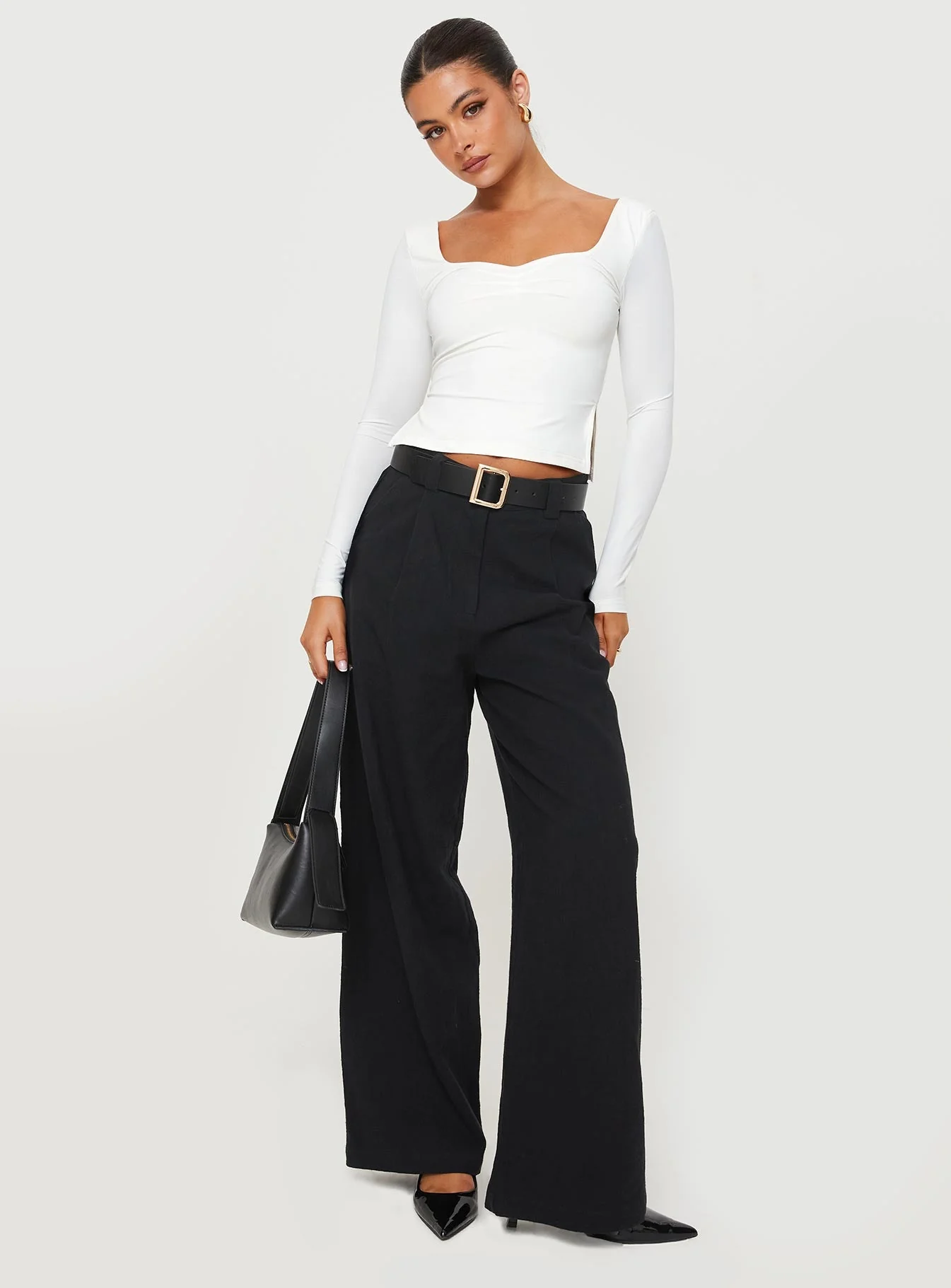 Rehna Long Sleeve Top White - Image 3