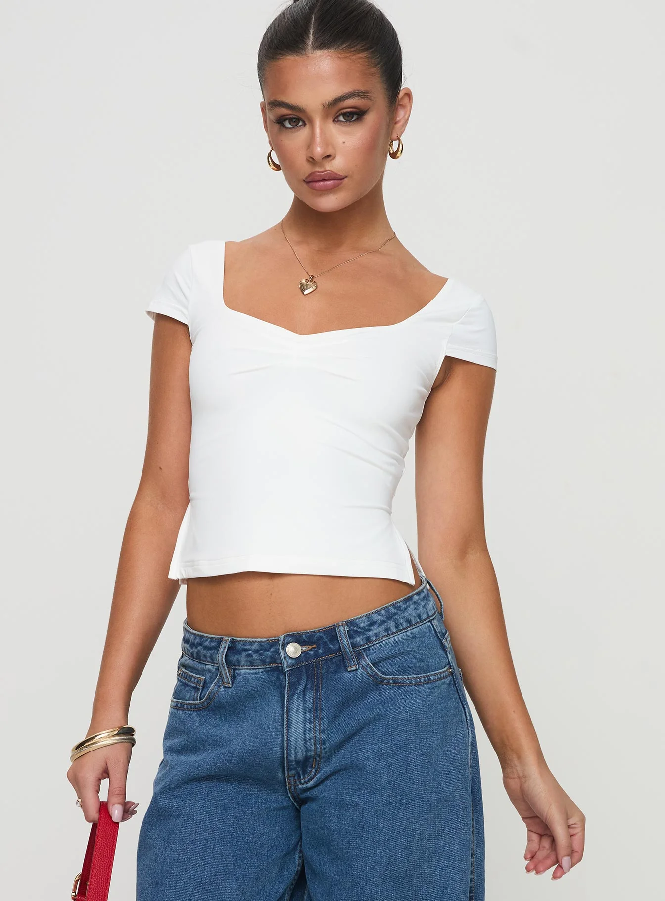 Rehna Short Sleeve Top White - Image 2