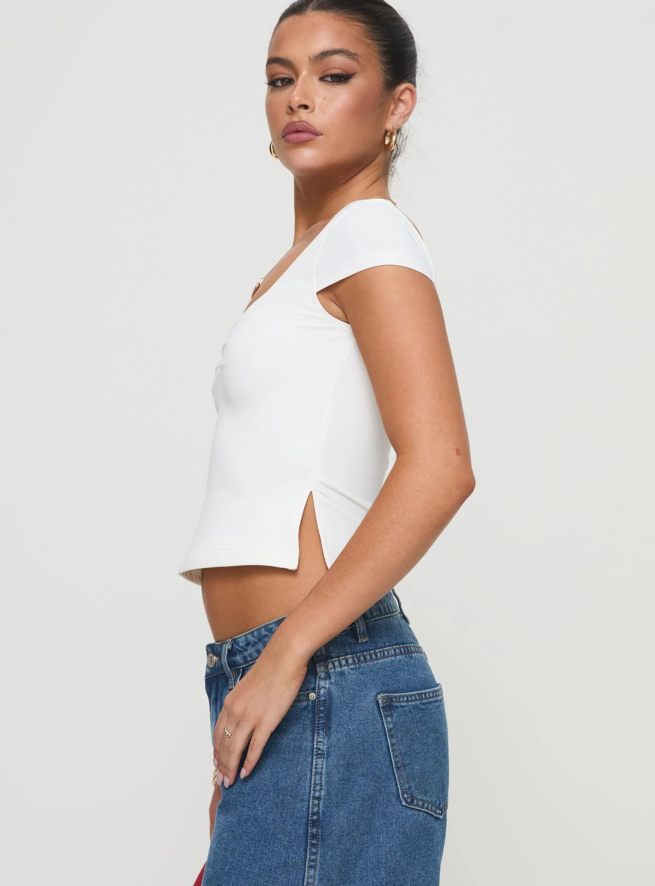 Rehna Short Sleeve Top White - Image 4