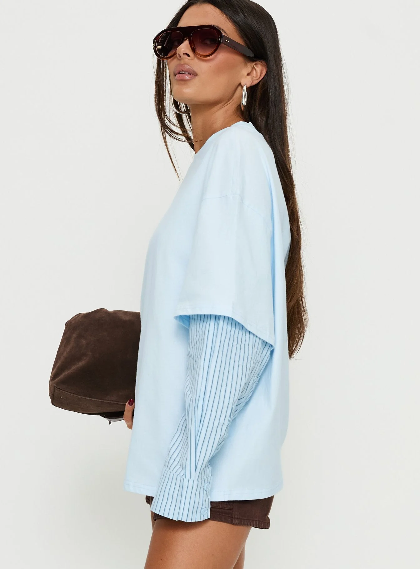 Renelle Layered Long Sleeve Top Multi - Image 4