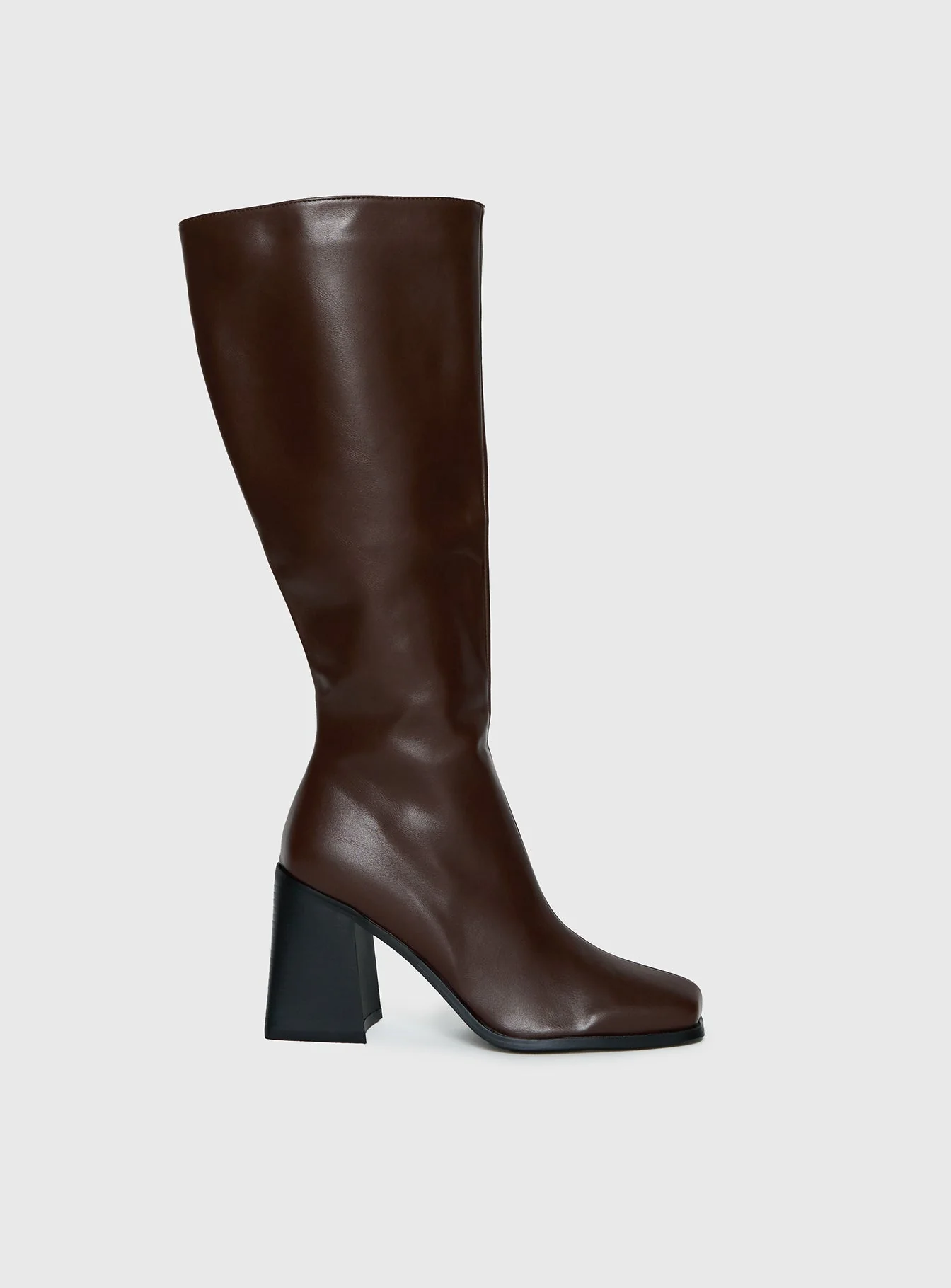 Renzo Knee High Boots Brown - Image 2