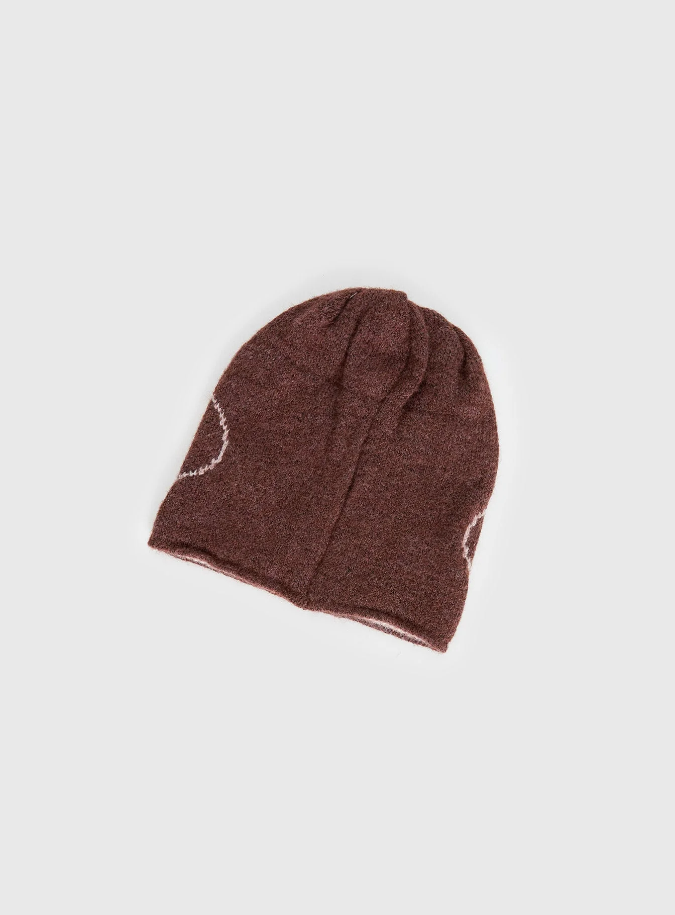 Rhiara Beanie Brown / Pink - Image 3