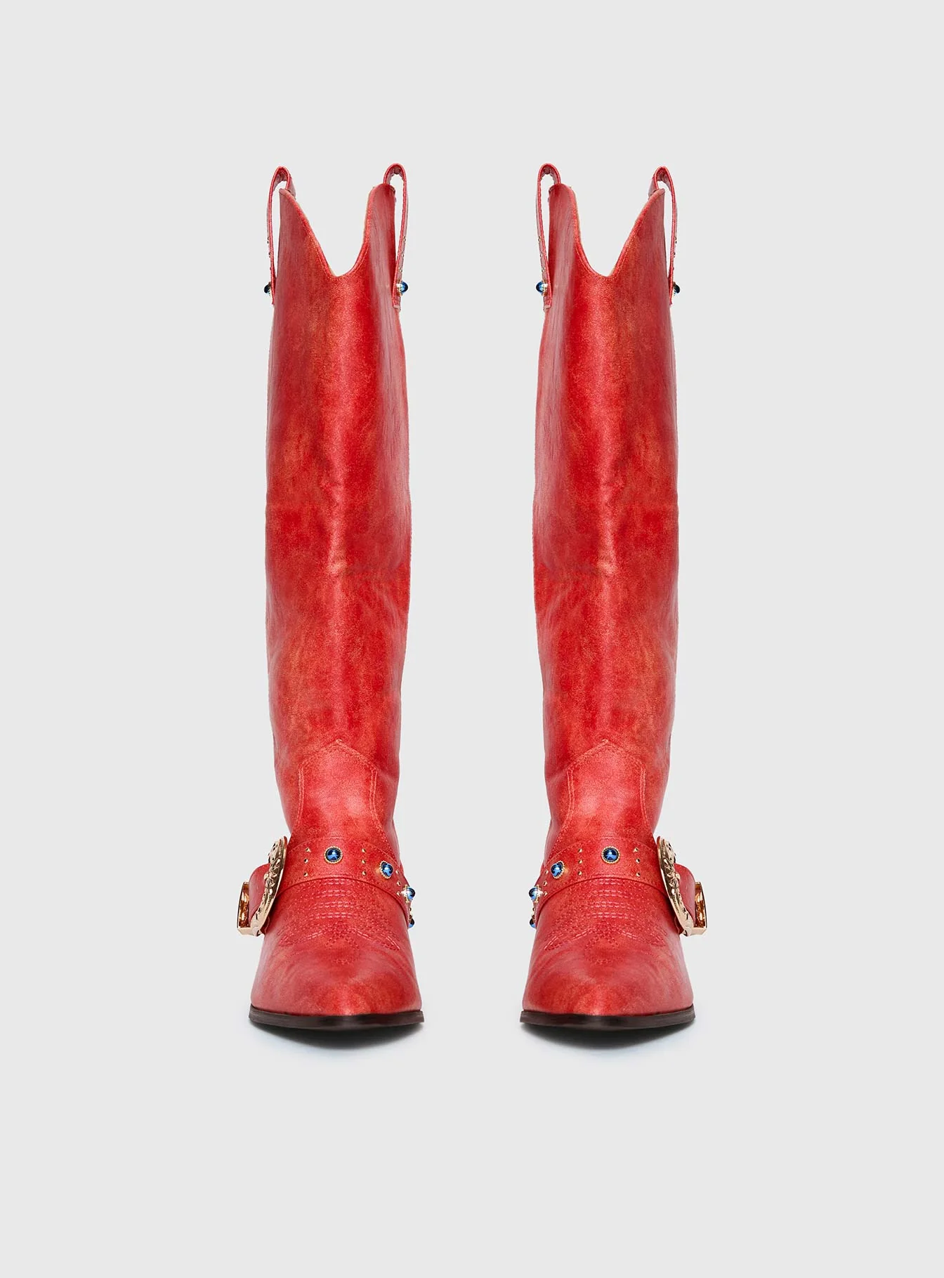 Rhode Cowboy Boots Red - Image 4