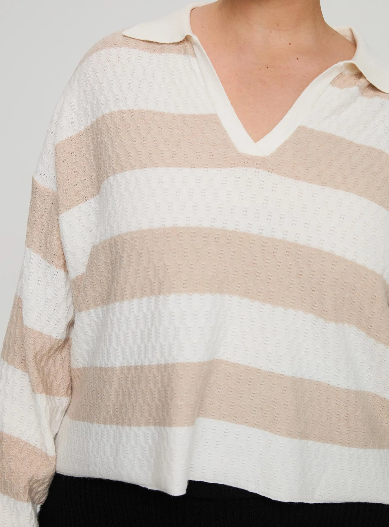 Rick Sweater White / Beige Curve - Image 5