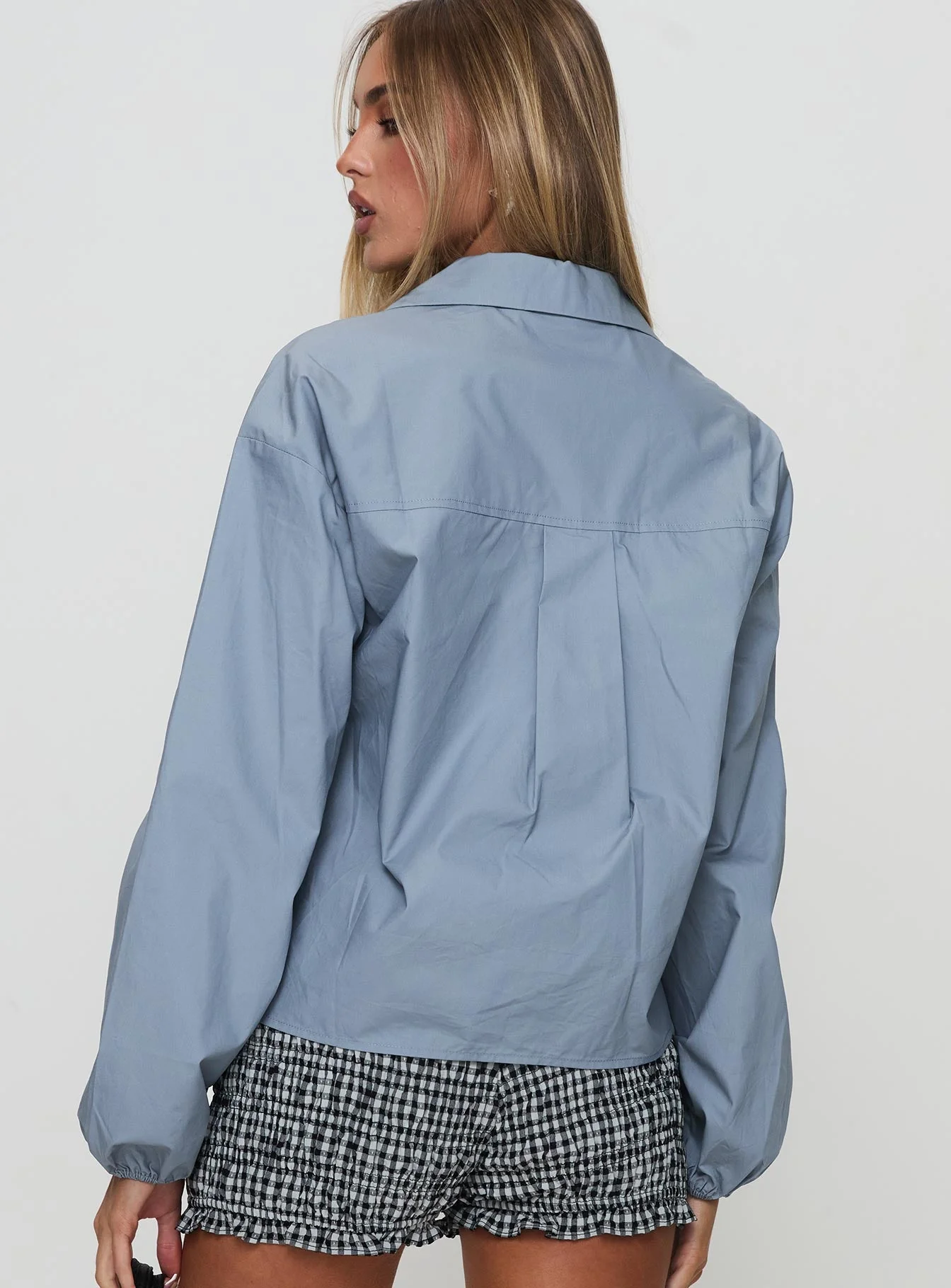 Rinon Long Sleeve Top Steel - Image 5
