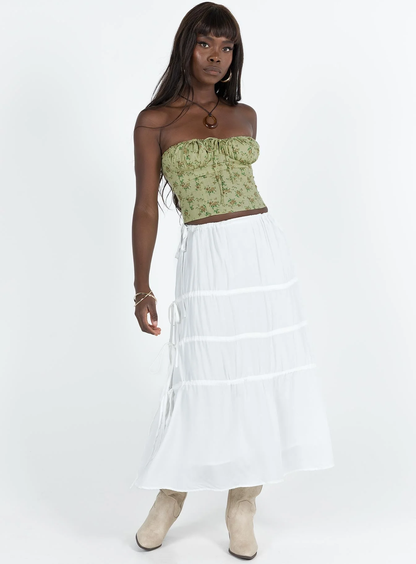 Rizzi Top Green Floral - Image 3
