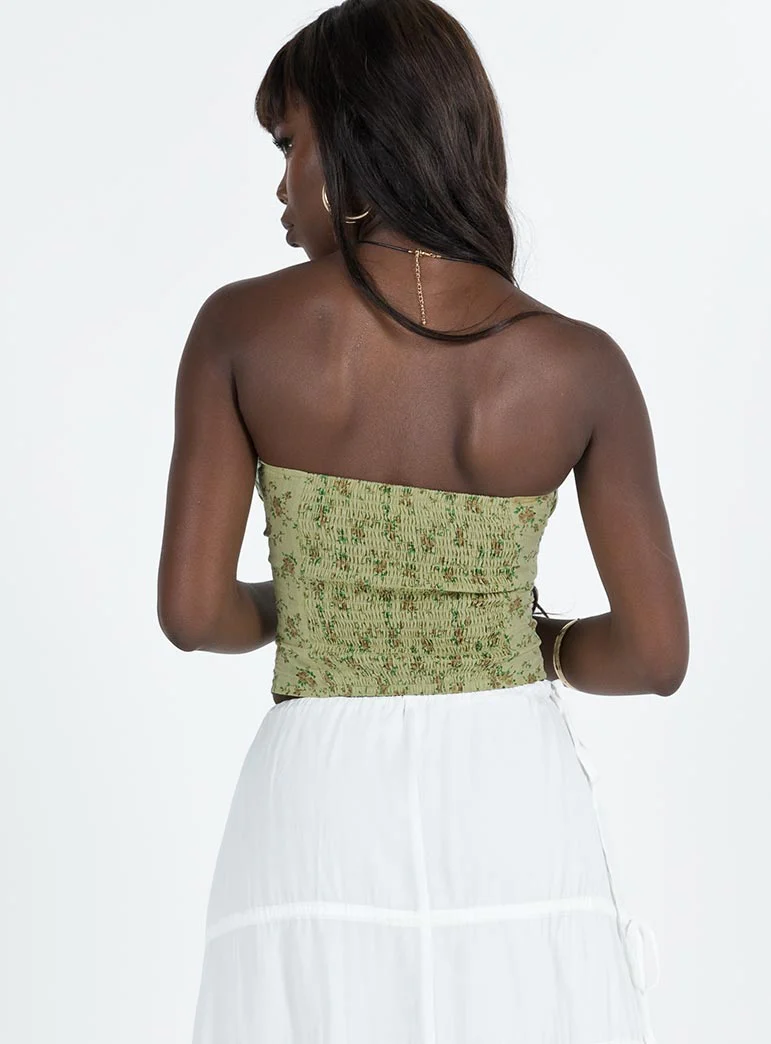 Rizzi Top Green Floral - Image 5