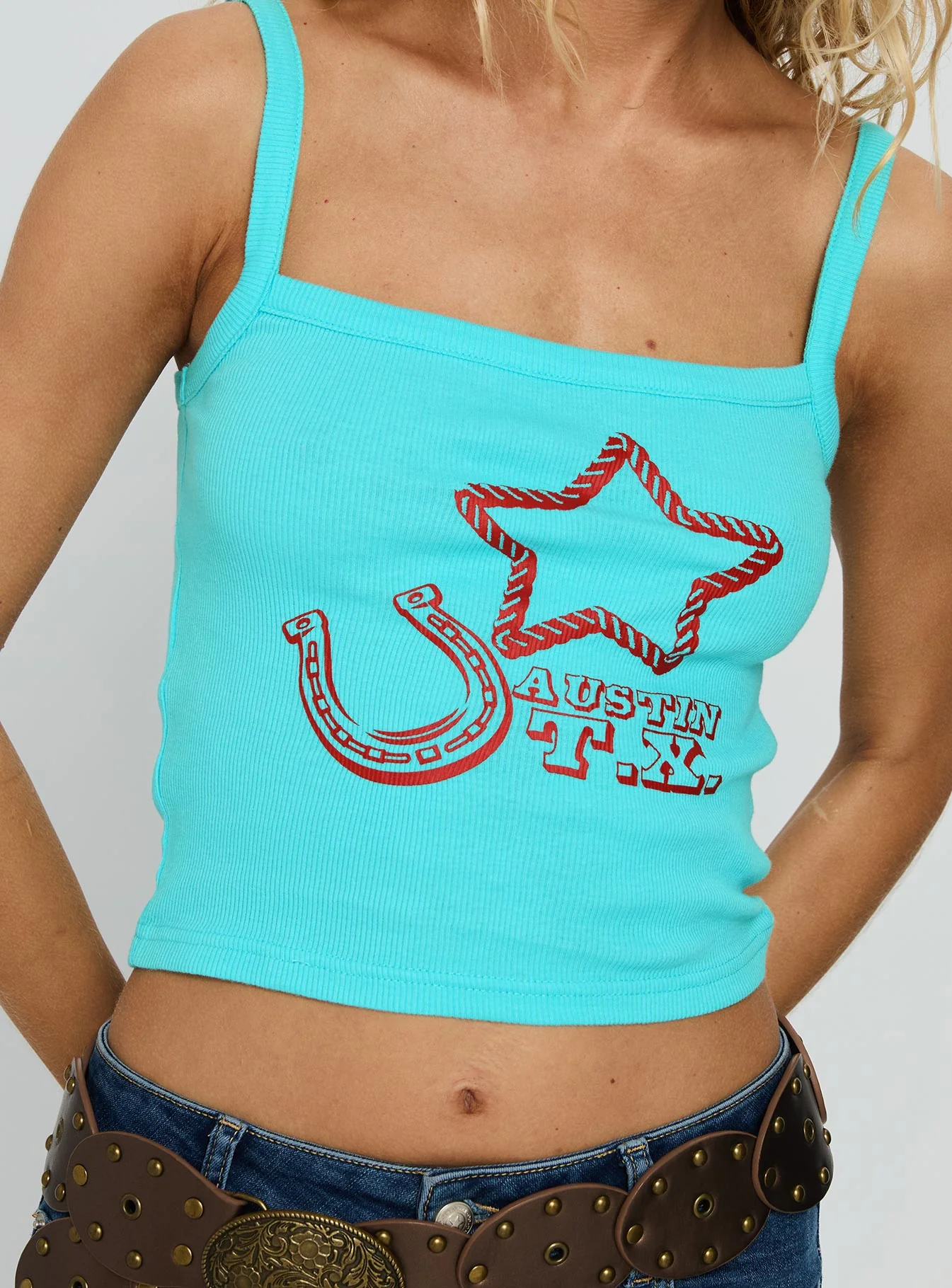 Ropestar Graphic Tank Top Blue - Image 6