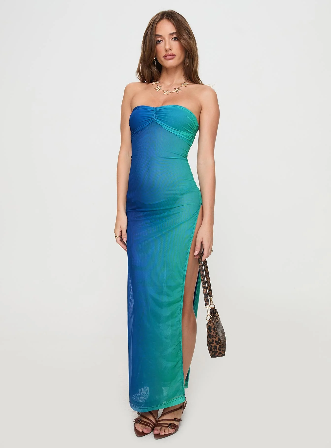 Rosalina Maxi Dress Blue - Image 2