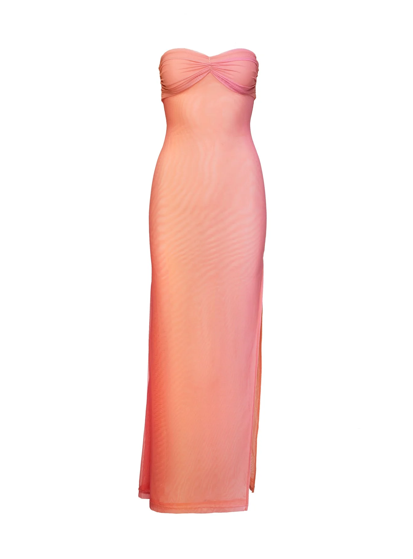 Rosalina Sheer Maxi Dress Pink - Image 5