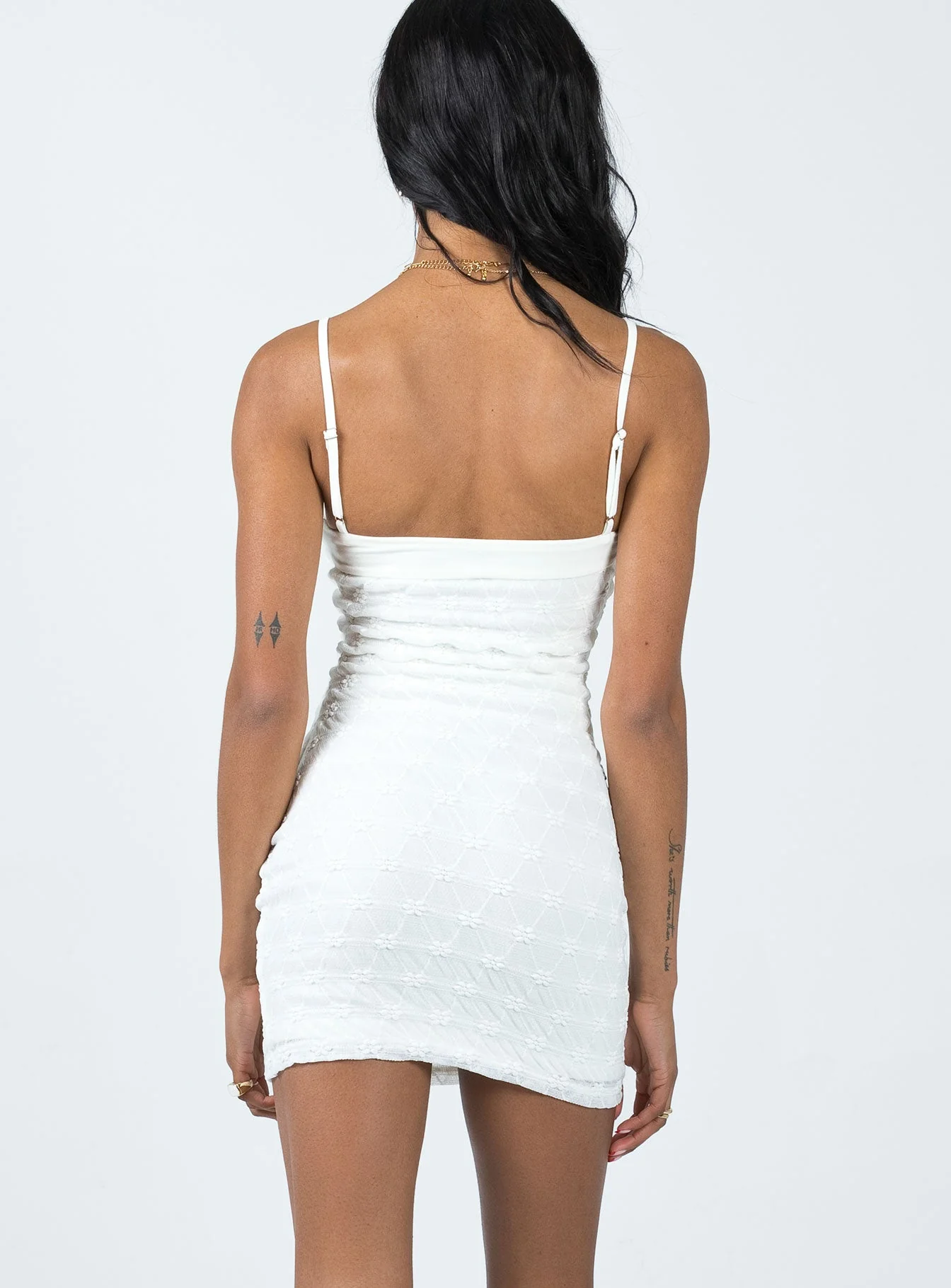Rosana Mini Dress White - Image 5