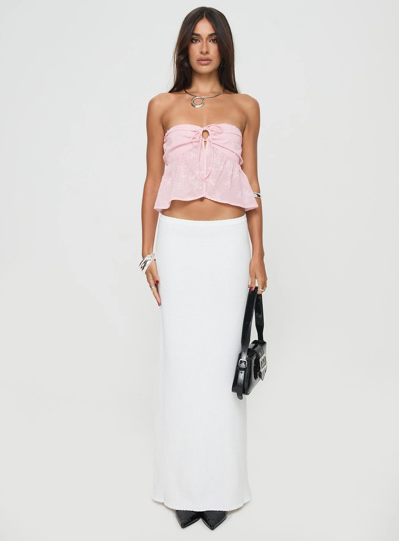 Rosenberg Strapless Top Pink - Image 7