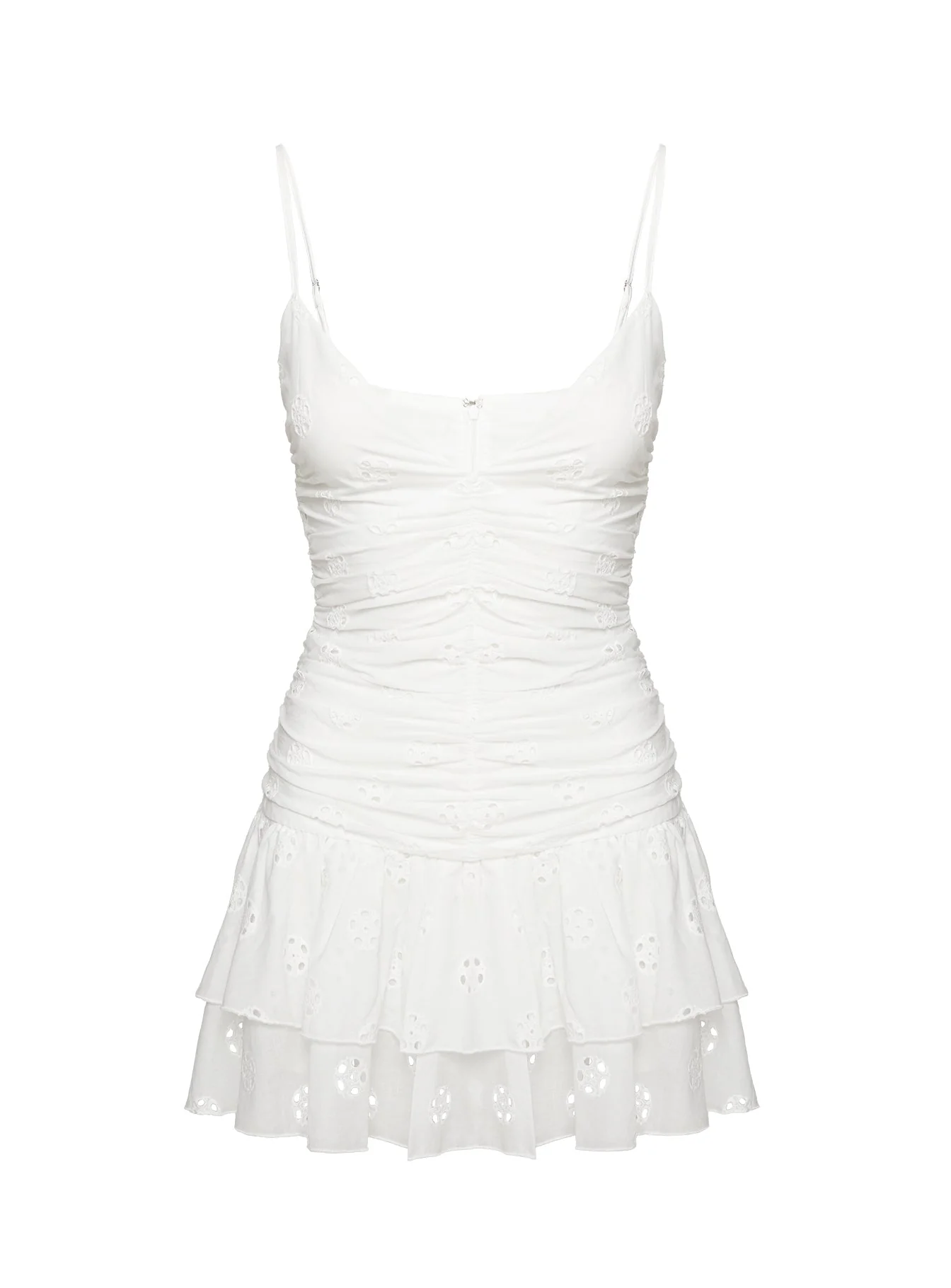Rothea Mini Dress White Brodierie - Image 11