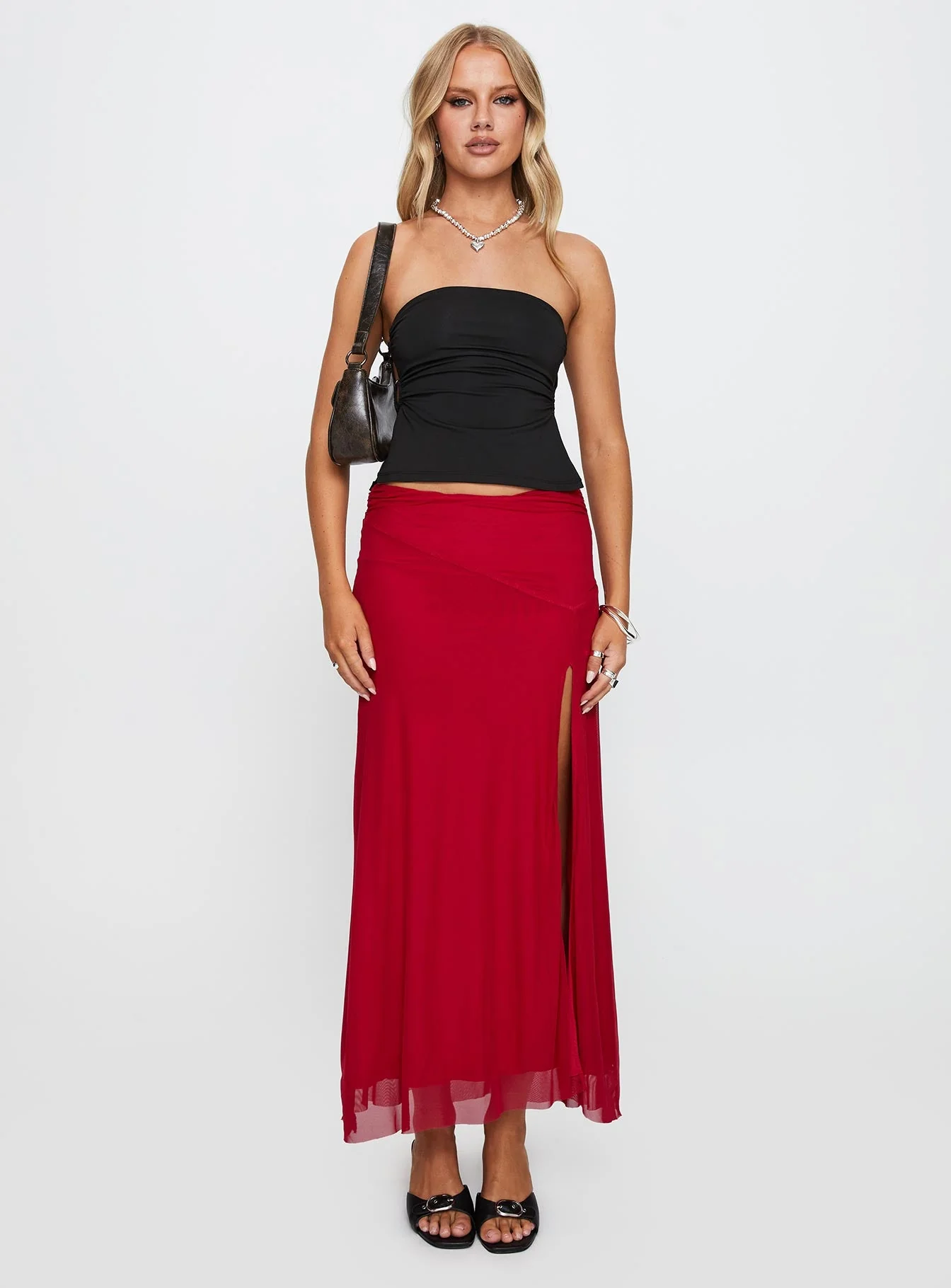 Round The World Strapless Top Black - Image 7