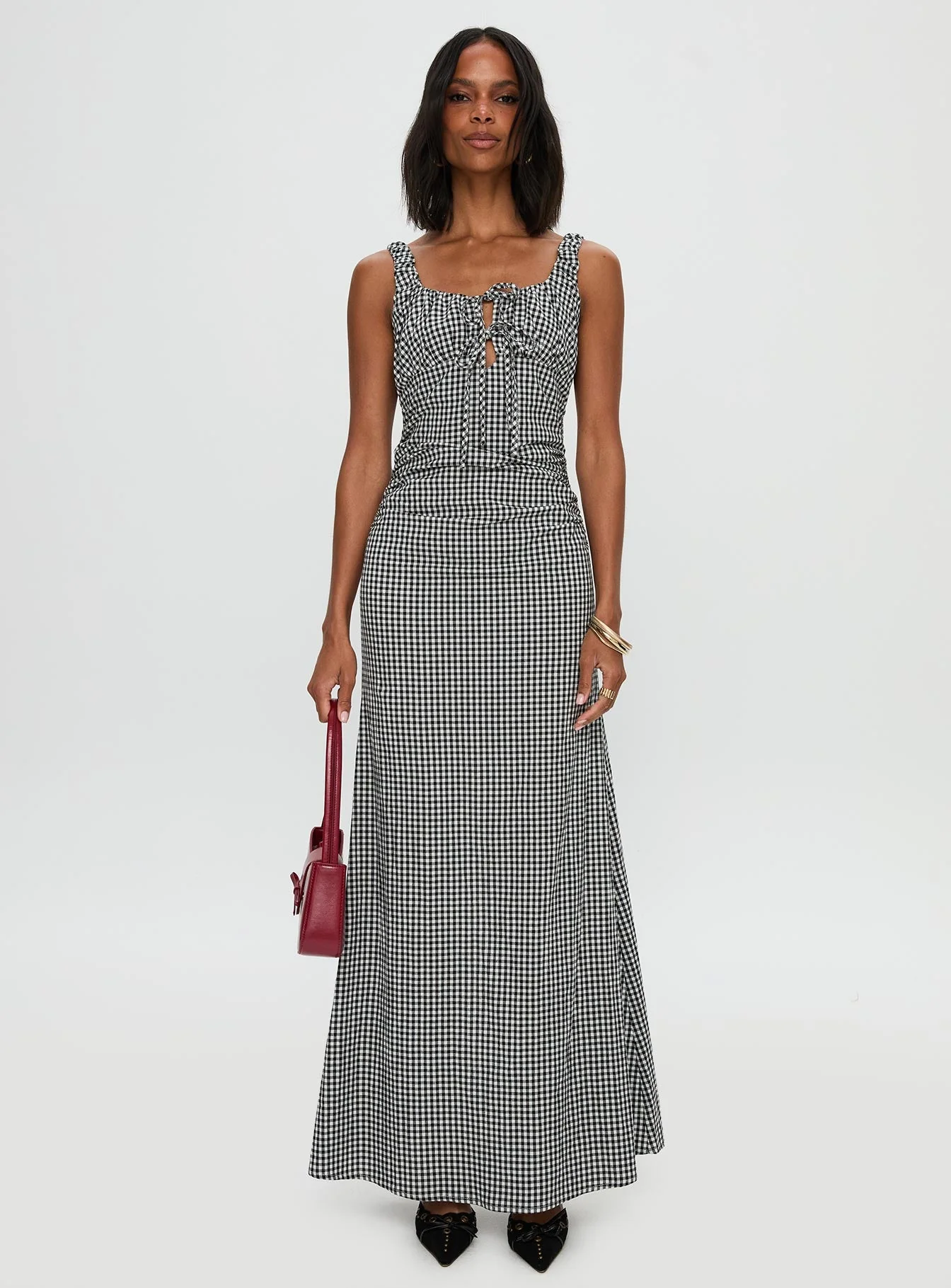 Roundtrip Maxi Dress Black / White - Image 6