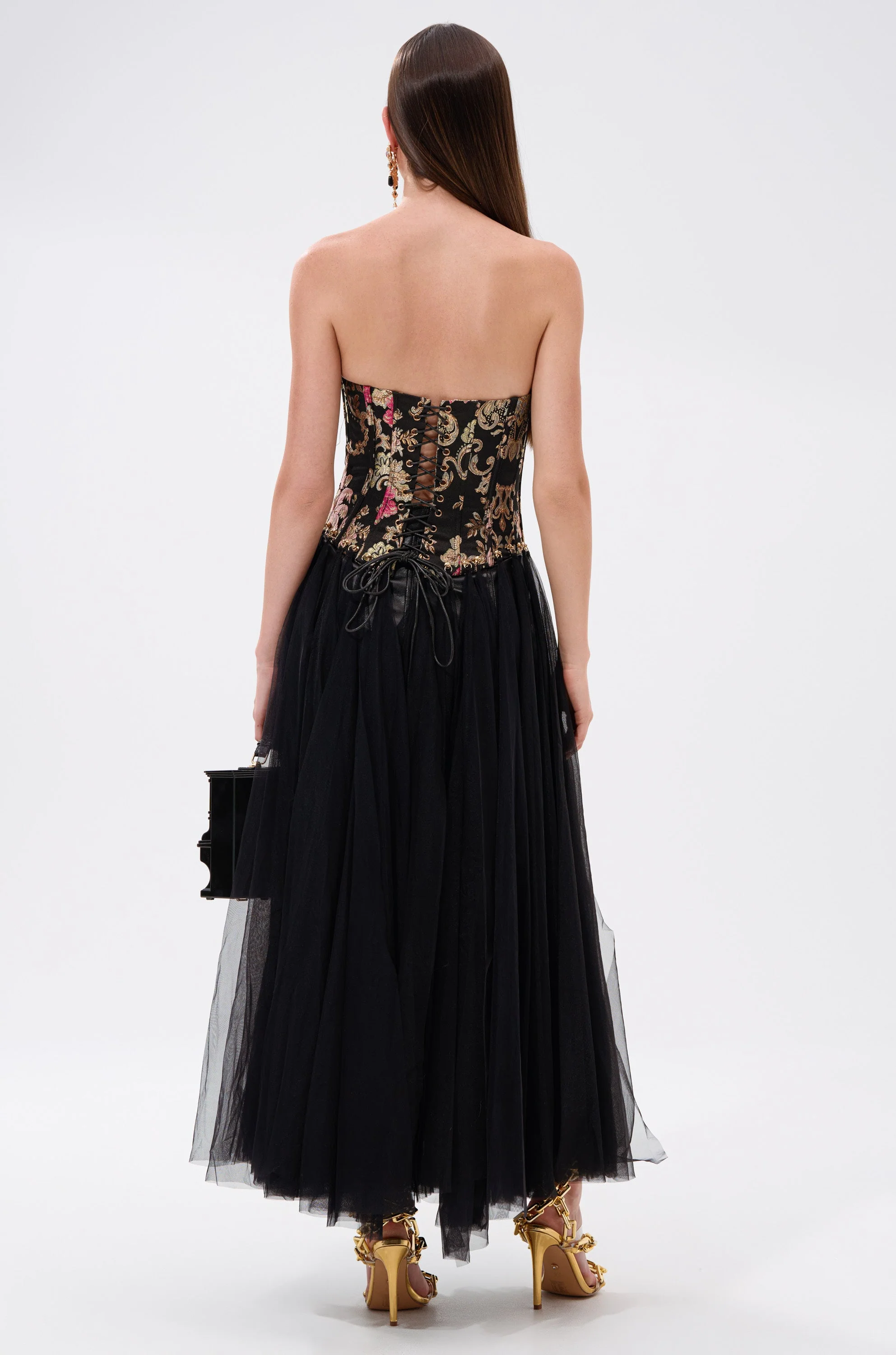 ROYAL TULLE TRIM CORSET TOP - Image 5