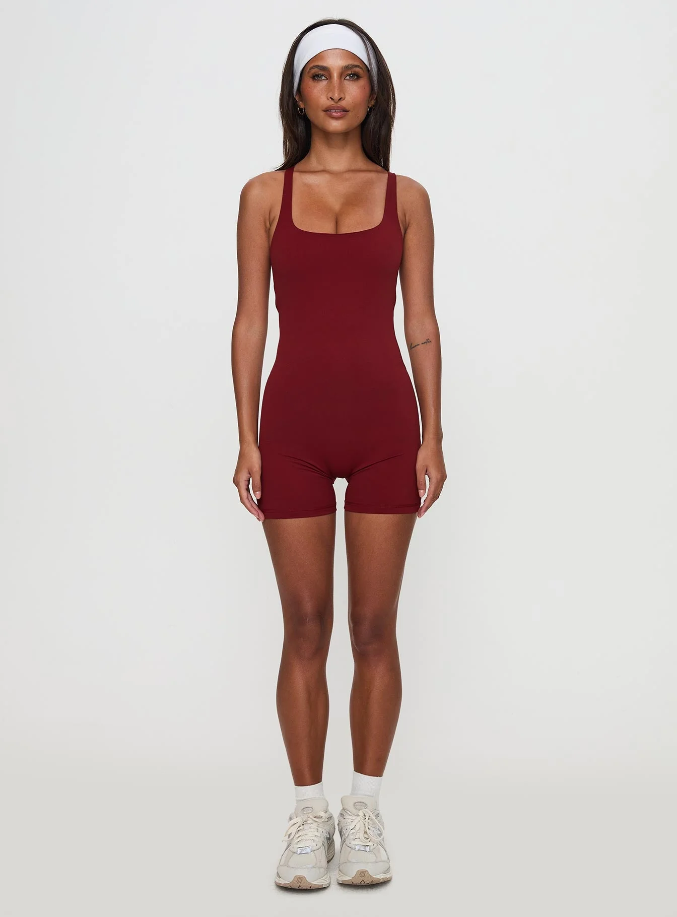 Run The Play Active Romper Red - Image 8