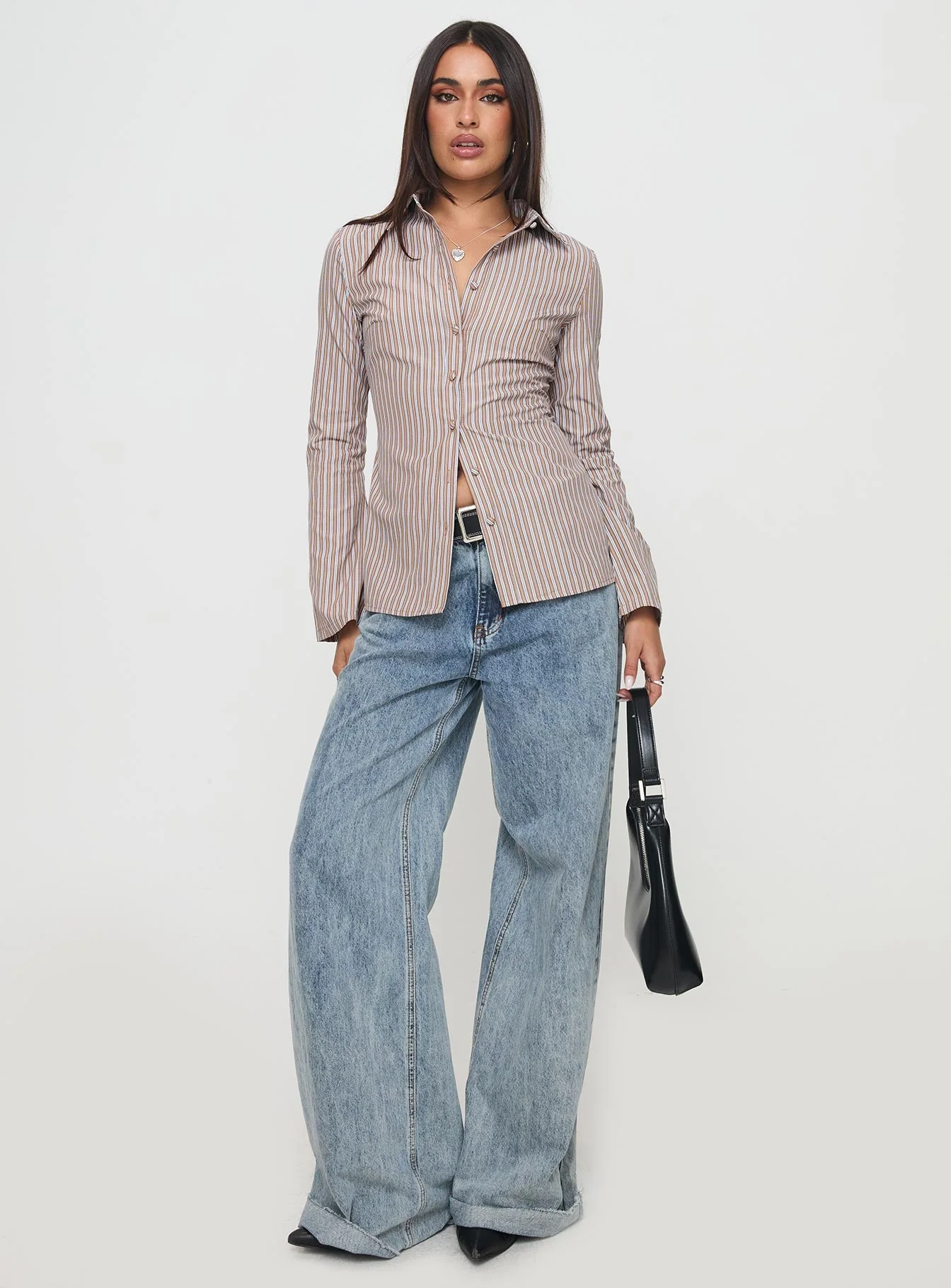 Run The World Top Brown Stripe - Image 2