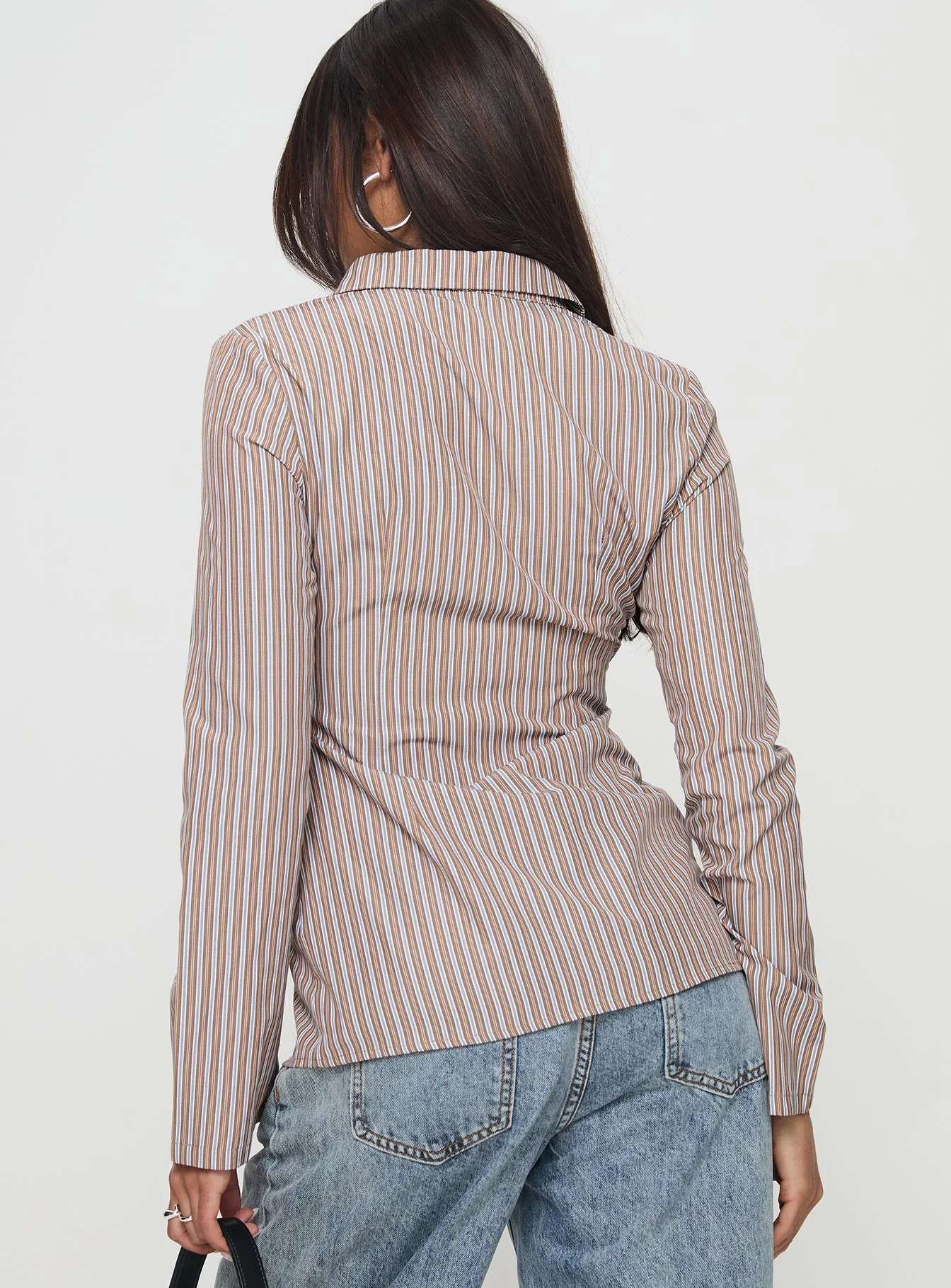 Run The World Top Brown Stripe - Image 4