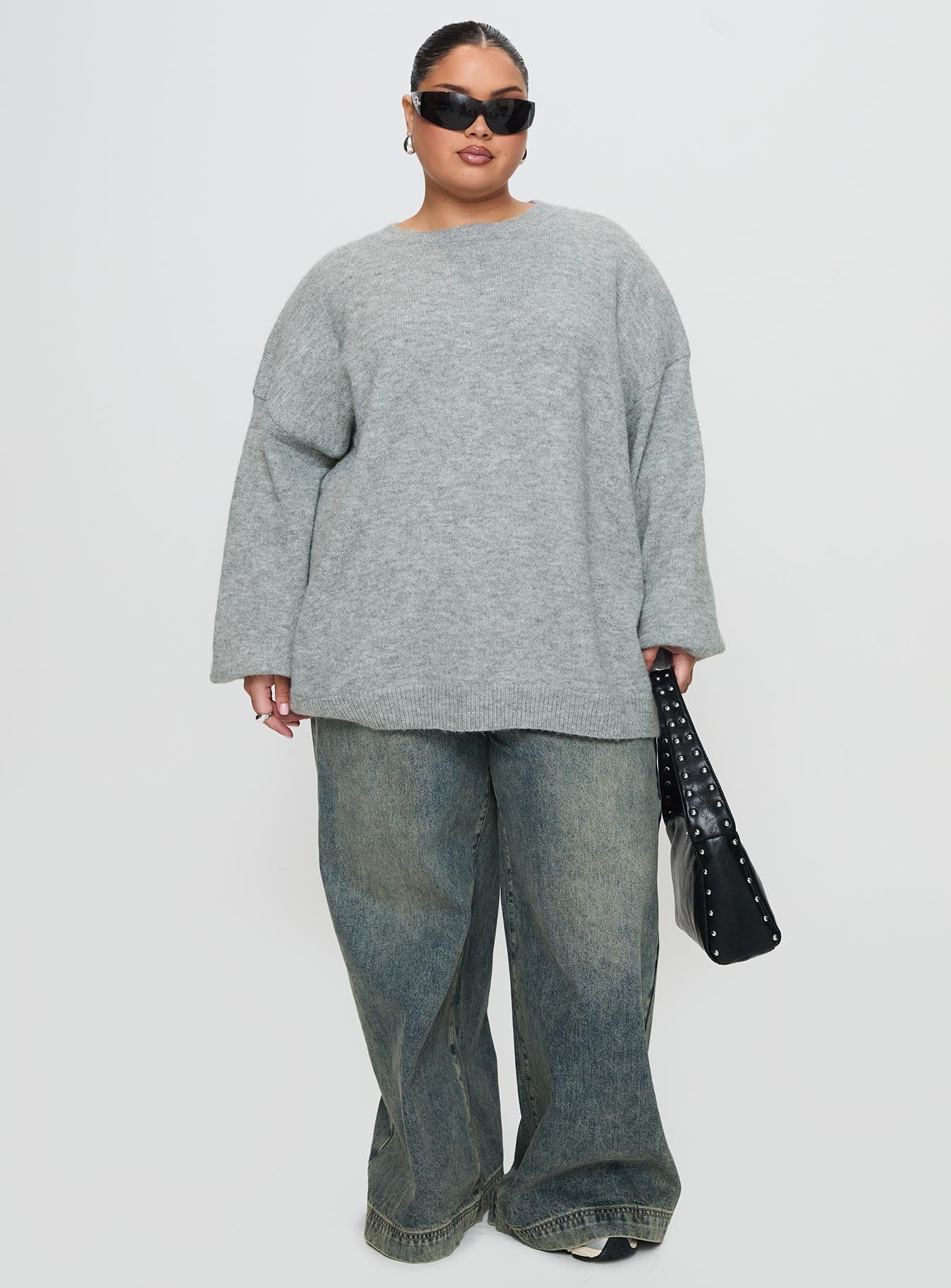 Ryanna Sweater Grey Curve - Image 3