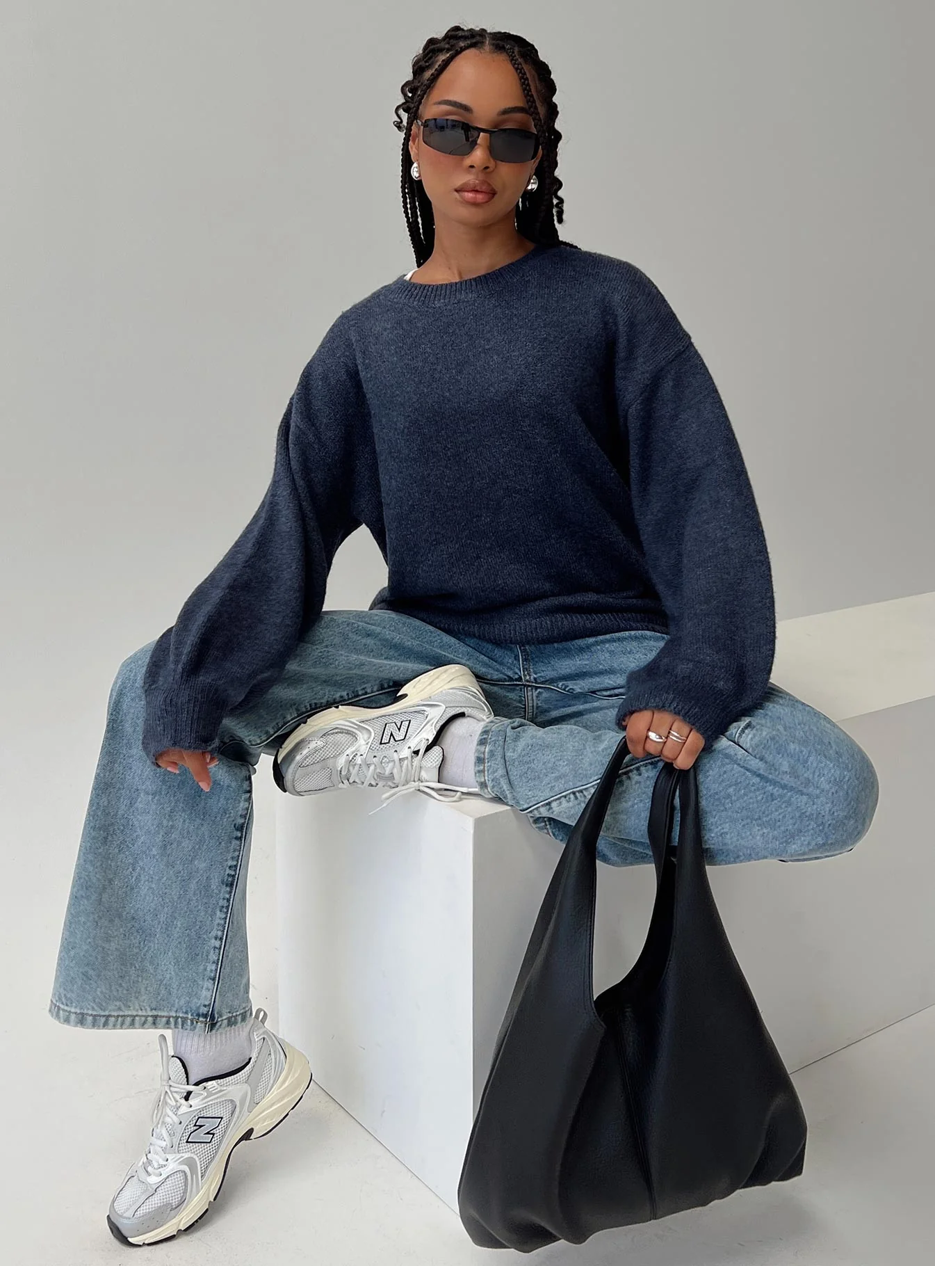 Ryanna Sweater Navy - Image 8