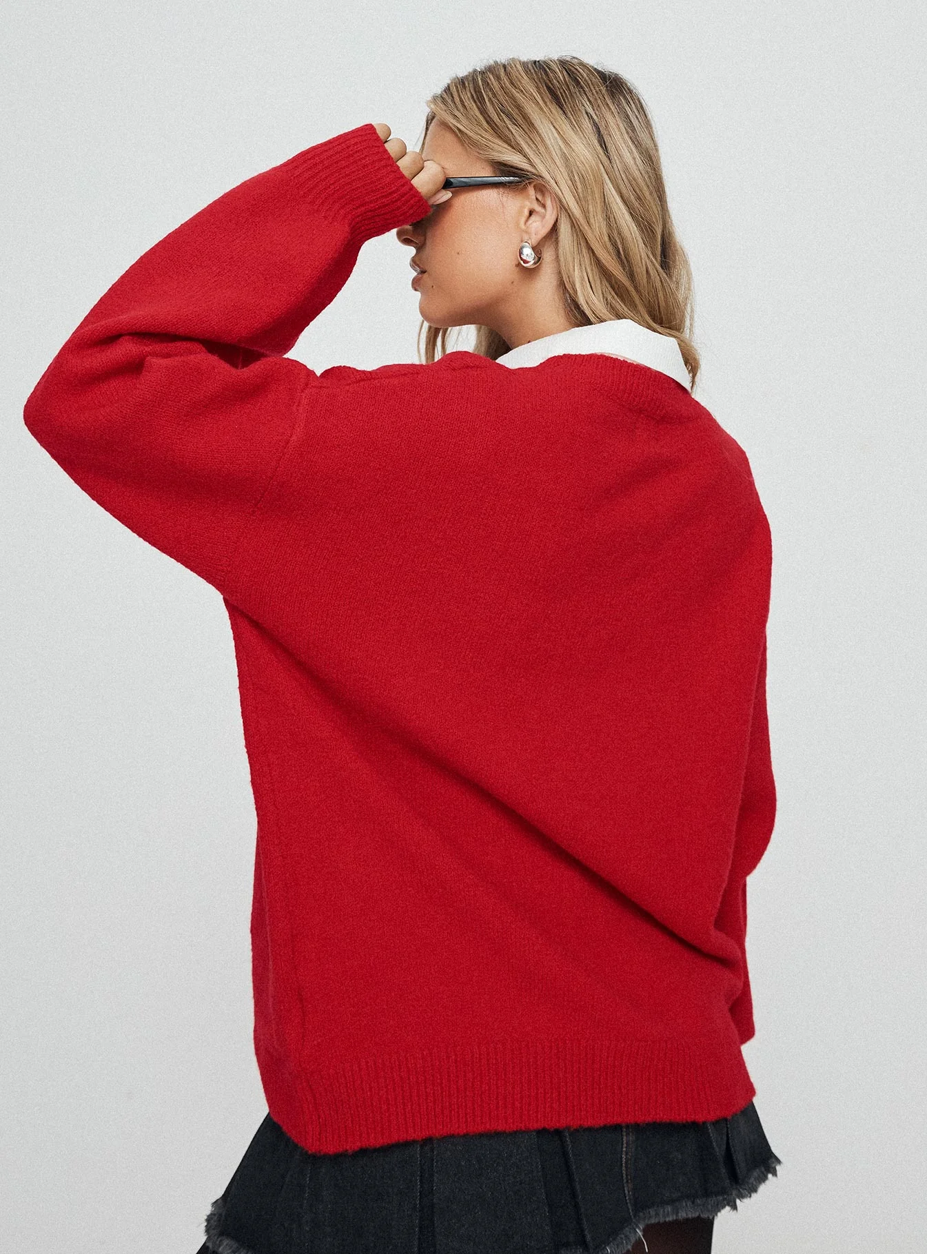 Ryanna Sweater Red - Image 4