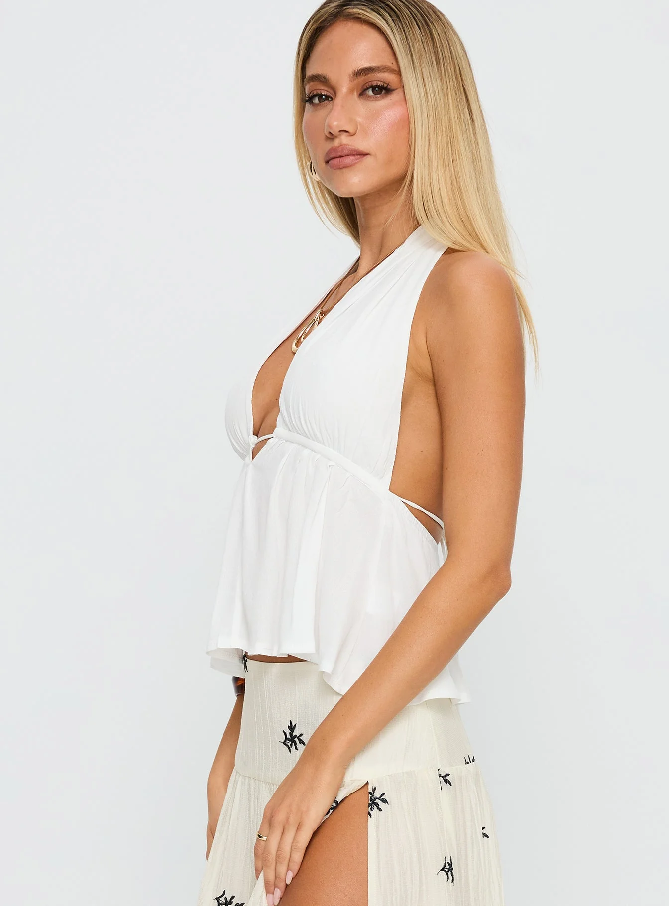 Saddler Halter Top White - Image 4