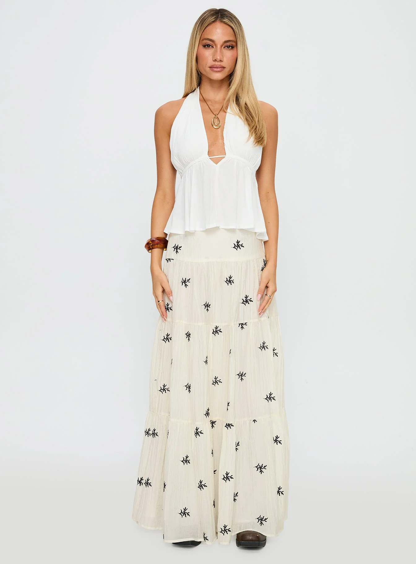 Saddler Halter Top White - Image 7