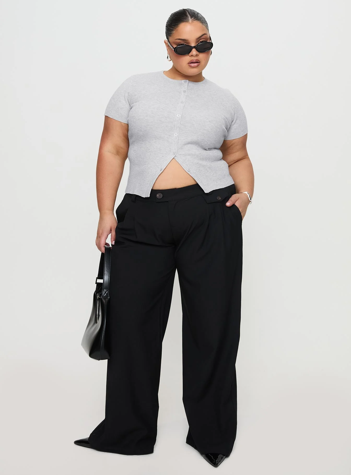 Sallon Low Rise Pants Black - Image 9