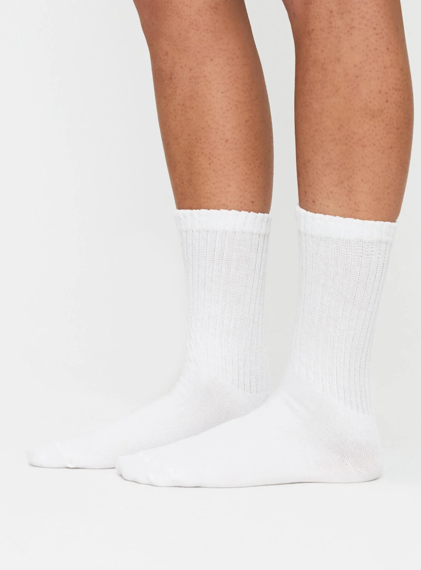 Sama Slouch Sock White - Image 3