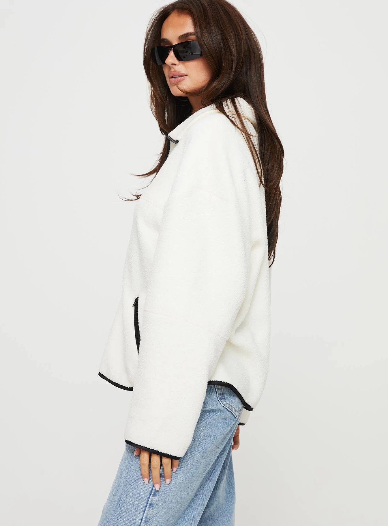 Samuel Polar Fleece Sweater Cream - Image 6