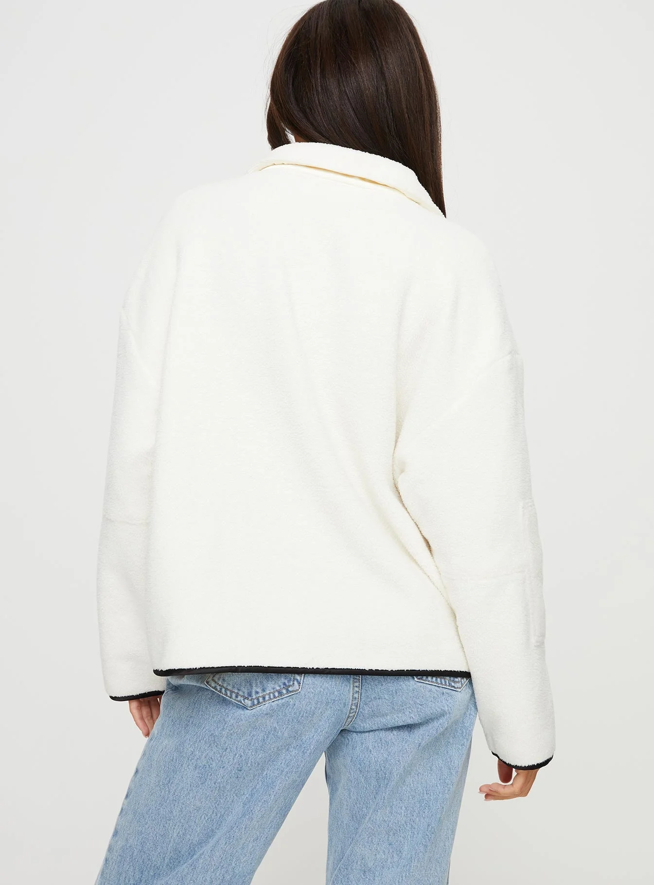Samuel Polar Fleece Sweater Cream - Image 7