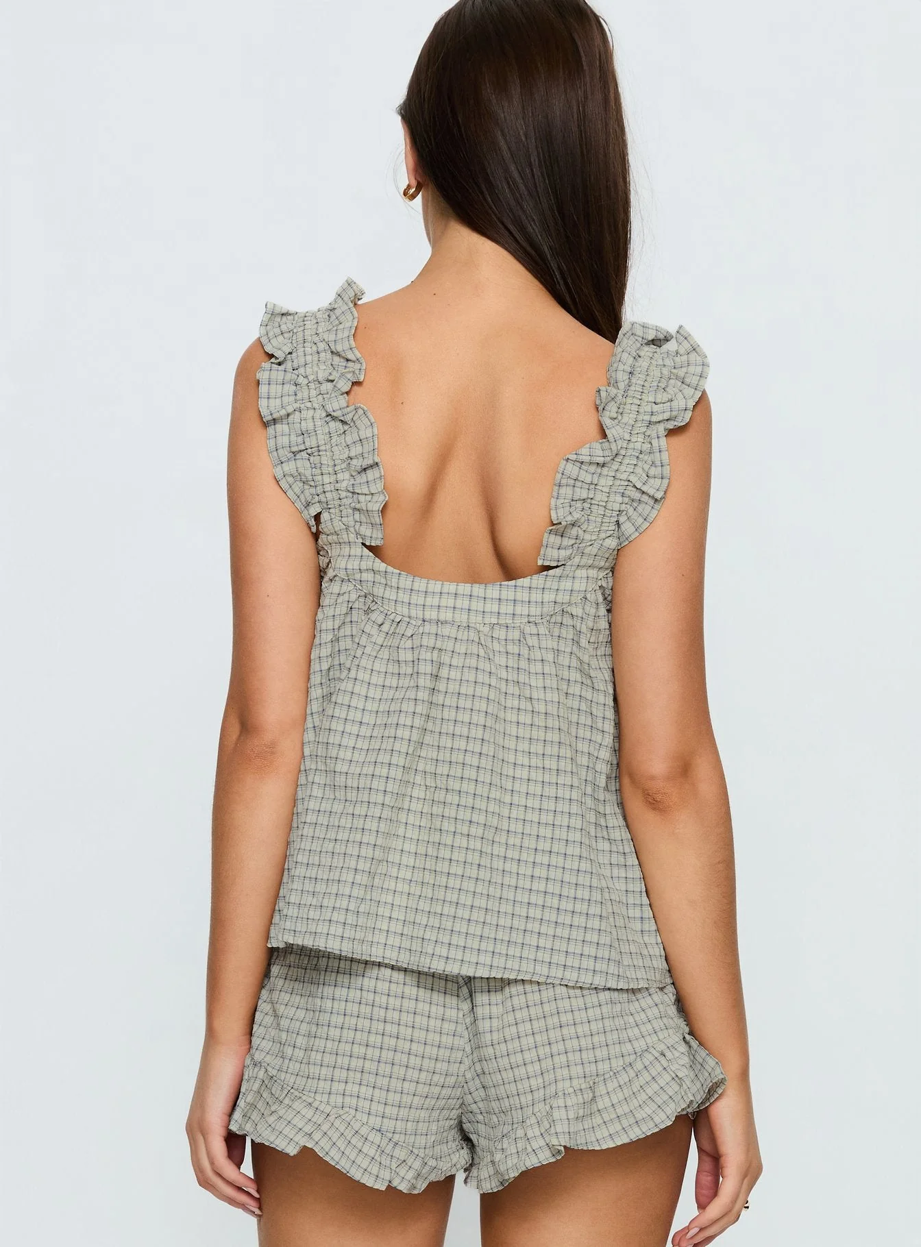 Santabelle Frill Top Check - Image 5
