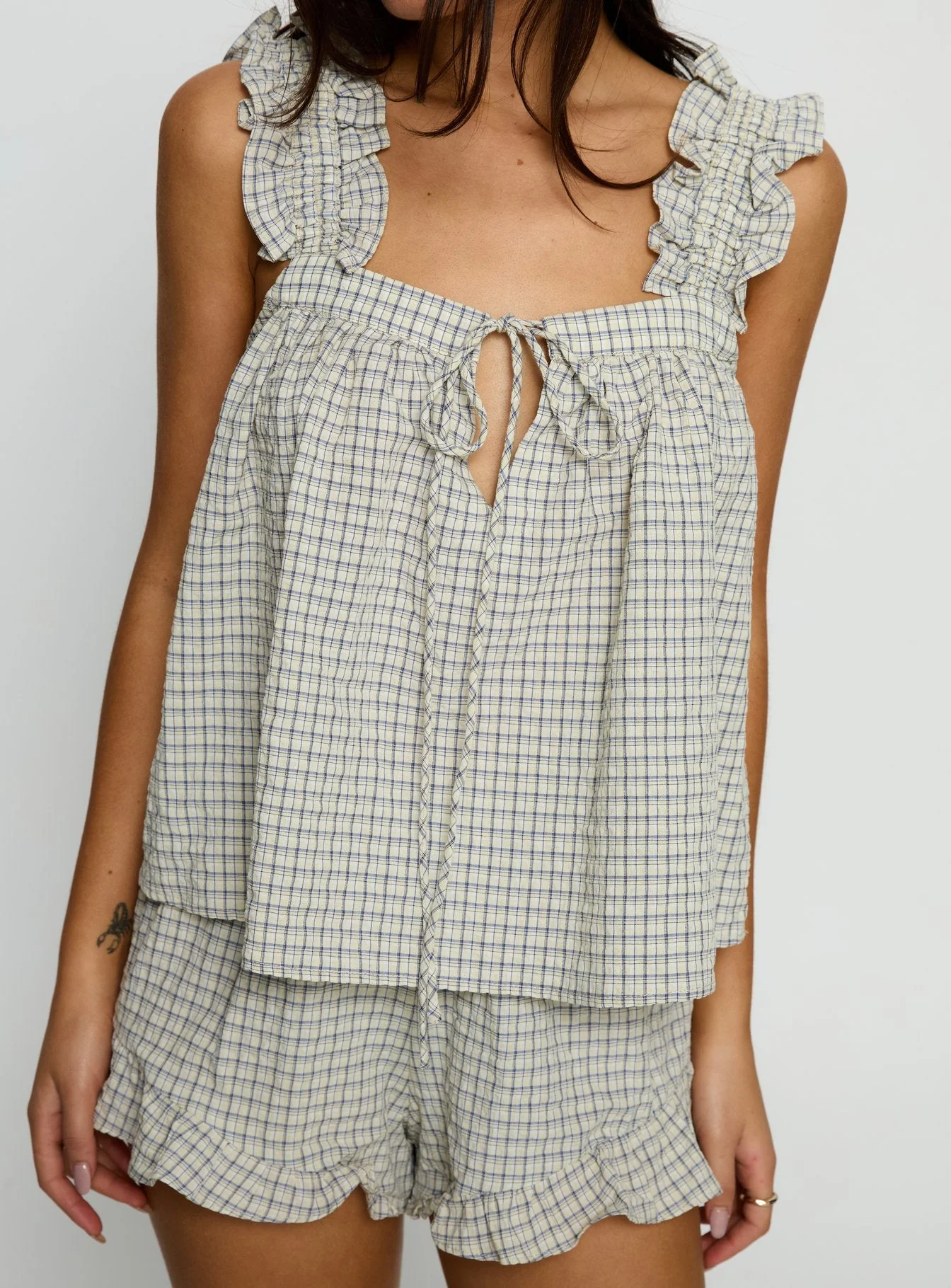 Santabelle Frill Top Check - Image 6