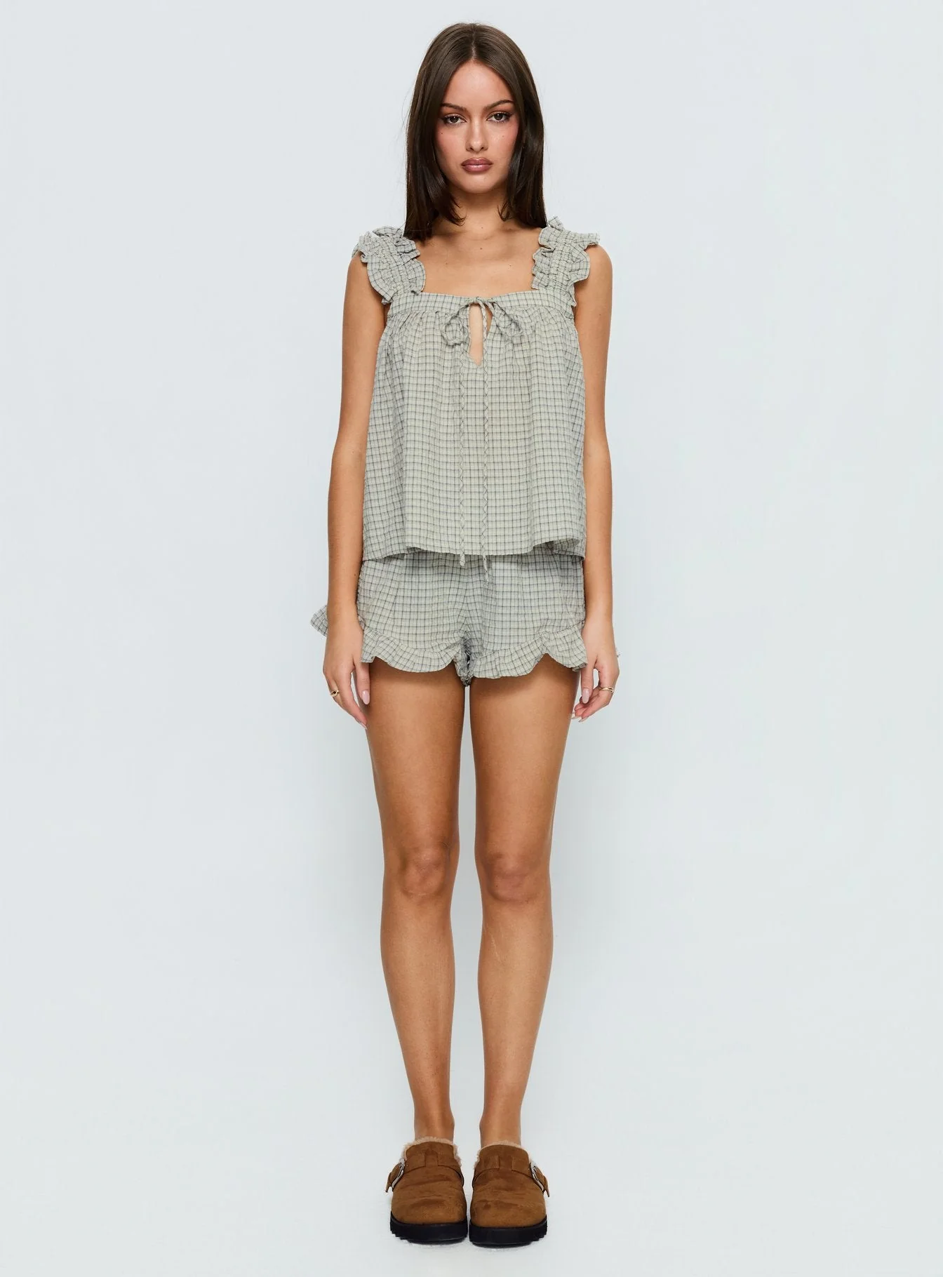 Santabelle Frill Top Check - Image 7