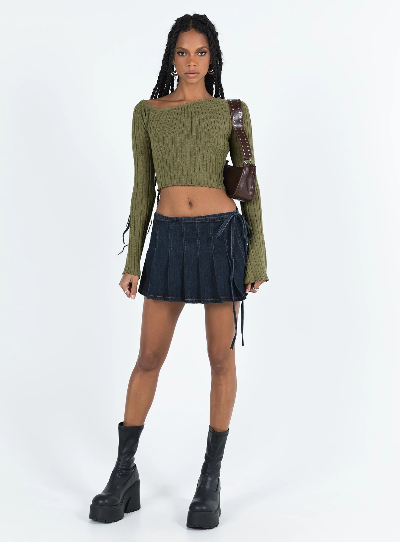 Santorini Knit Top Khaki - Image 4