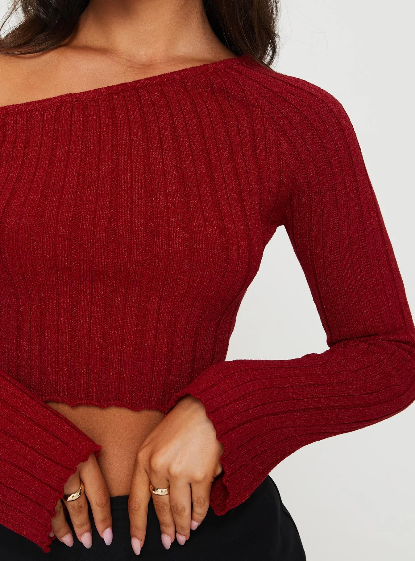 Santorini Knit Top Red - Image 6