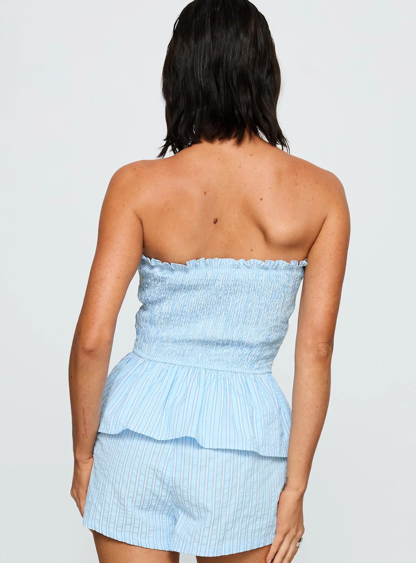 Saskea Strapless Top Blue - Image 5