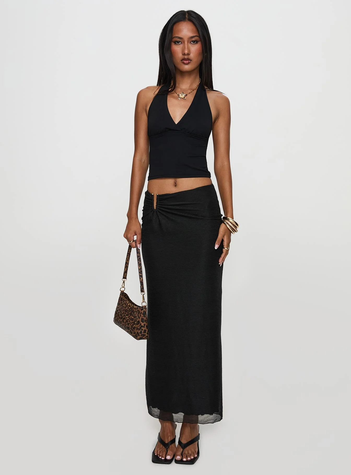 Satine Maxi Skirt Black - Image 6