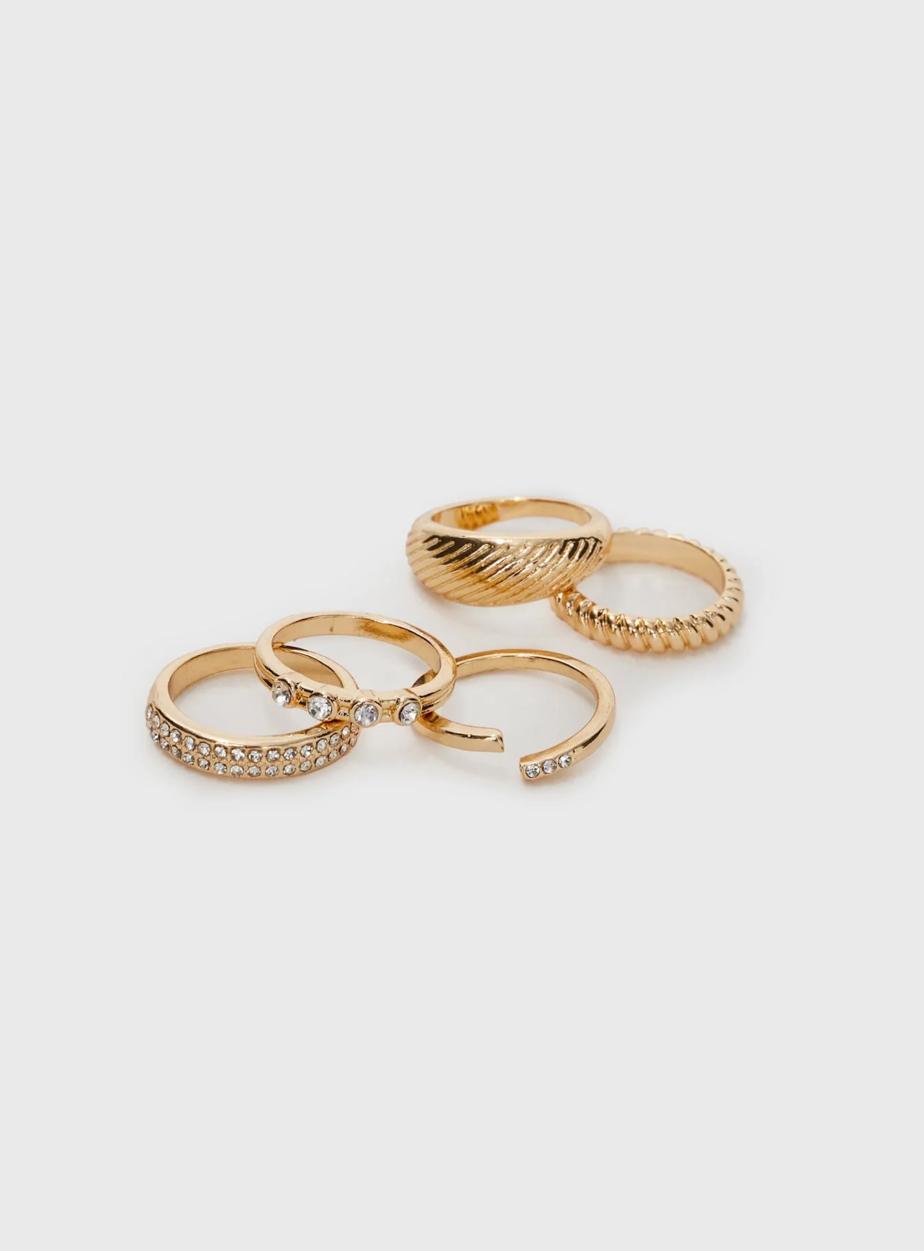 Satine Ring Pack Gold - Image 3