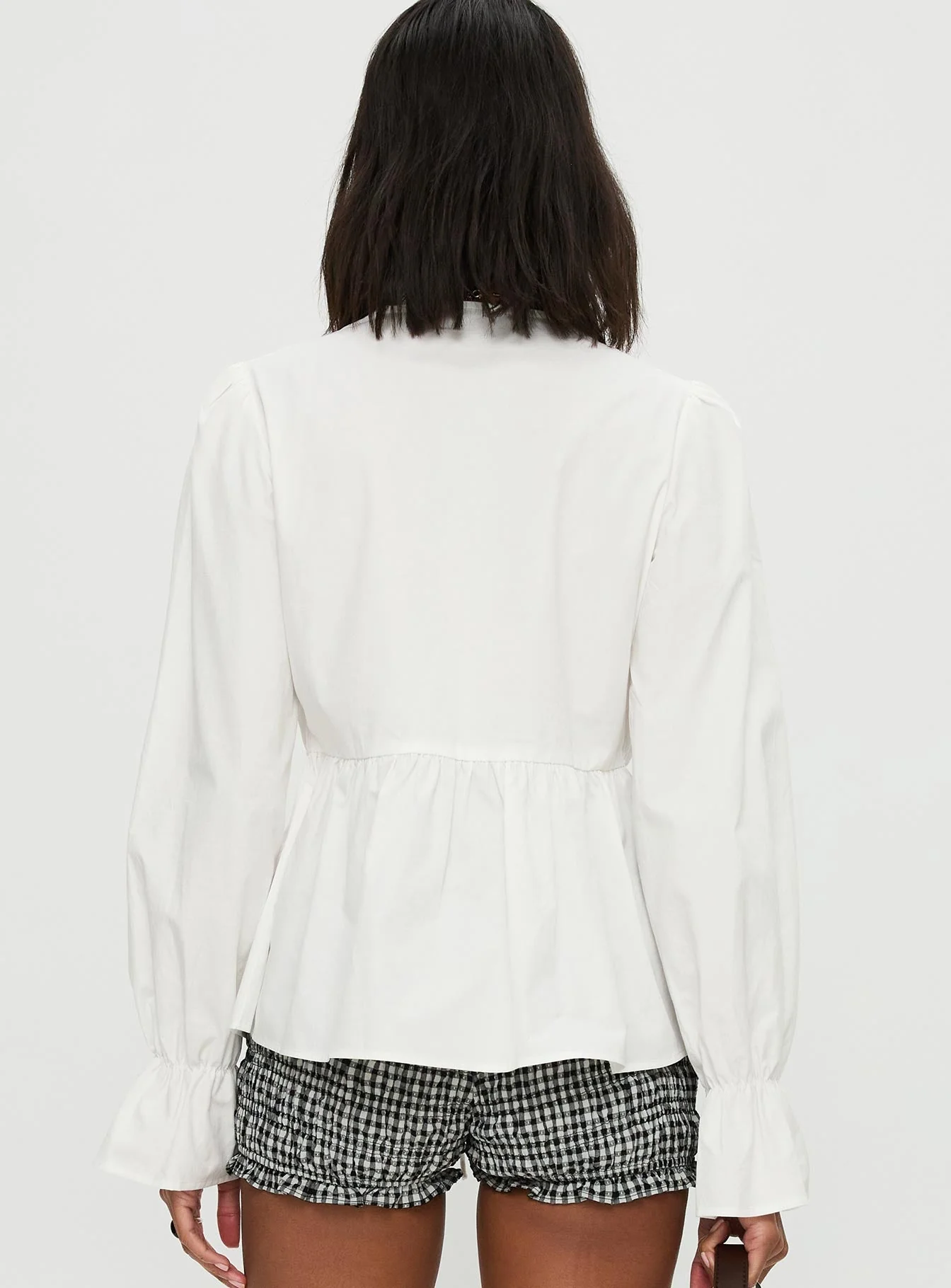 Scarlotte Bow Tie Top White - Image 5