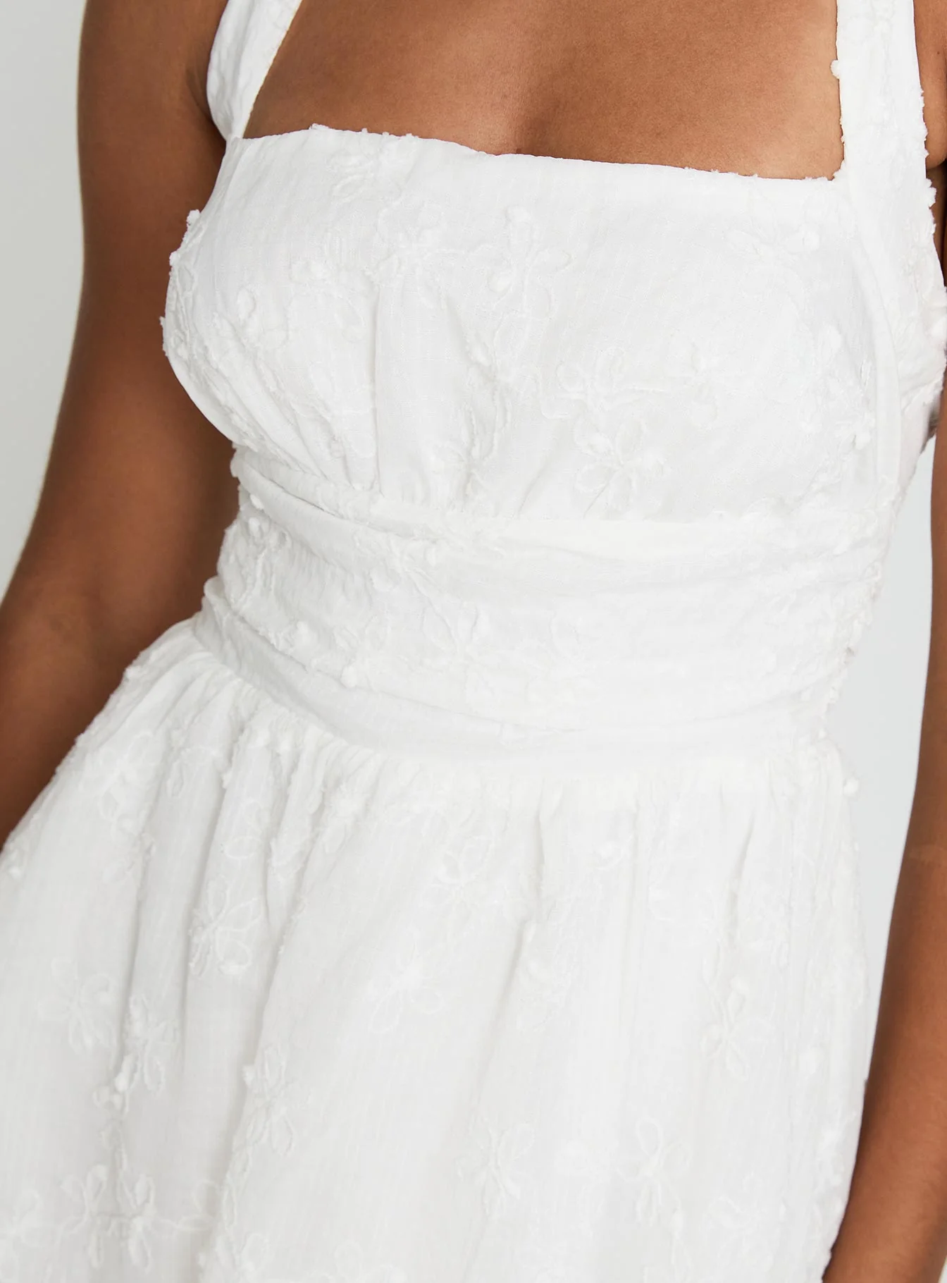 Scarlytte Halter Mini Dress White - Image 6