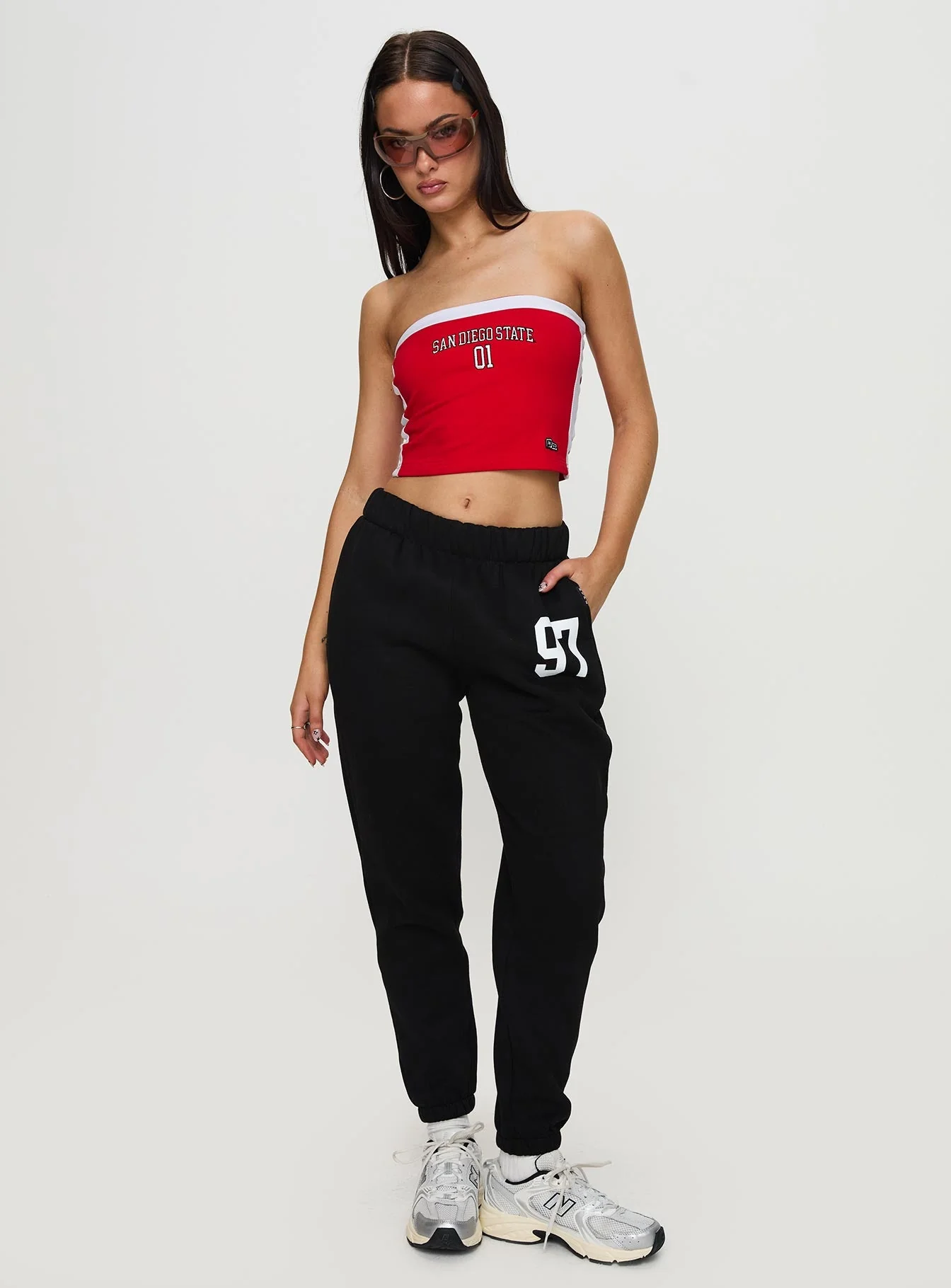 SDSU All Star Tube Top Red - Image 3