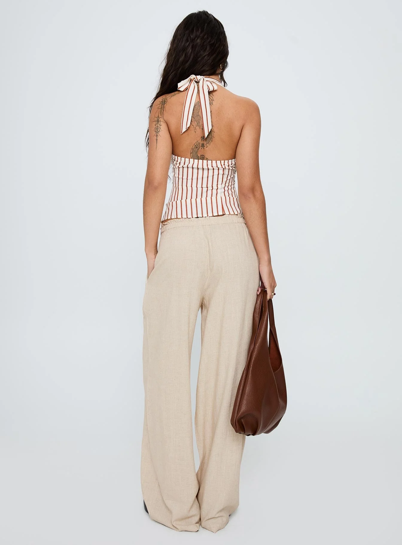 Seascape Oversize Tie Pants Natural - Image 5