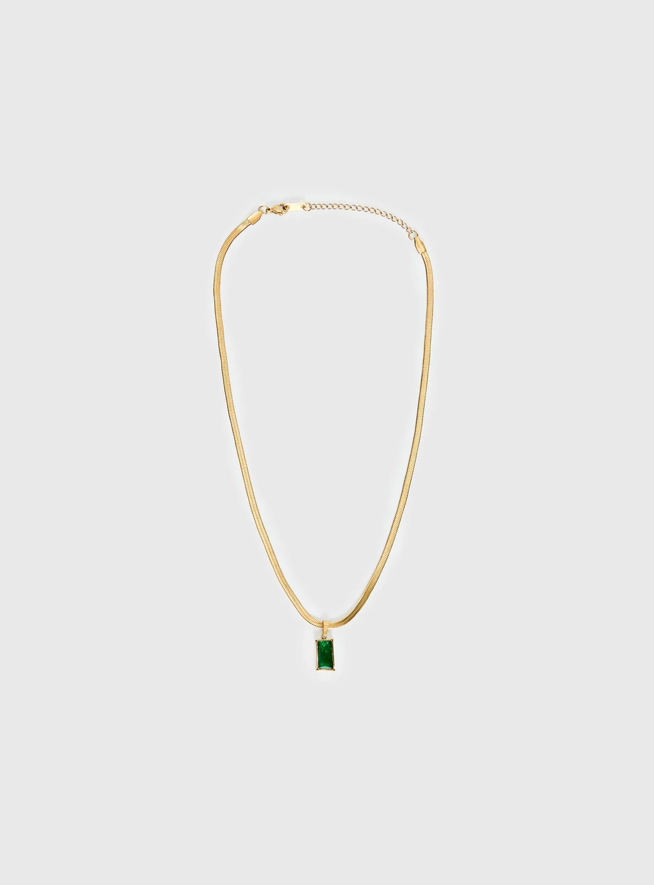 Seeley Snake Chain Pendant Necklace Gold - Image 2