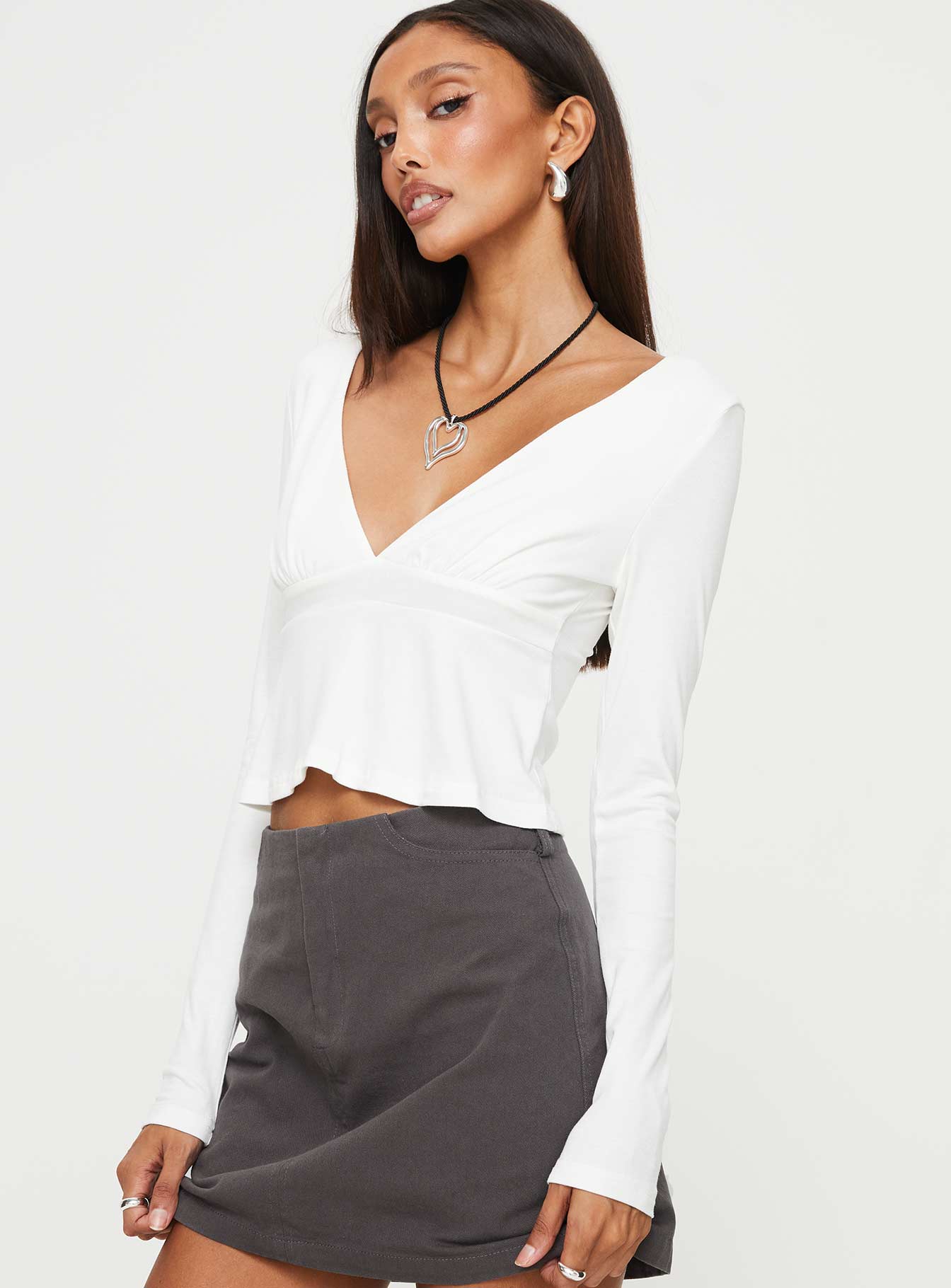 Segarra Long Sleeve Top White - Image 4