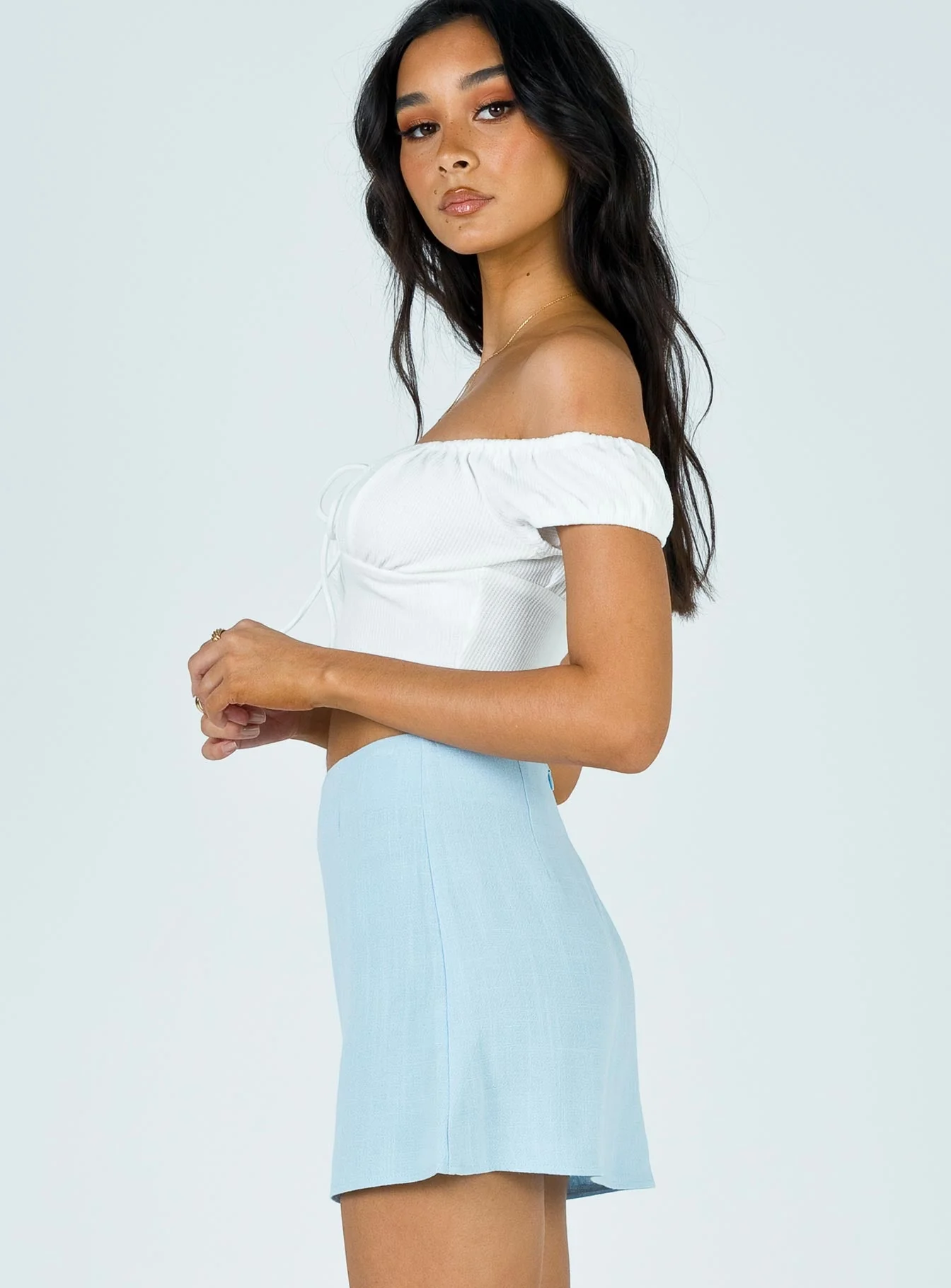 Selby Mini Skirt Blue - Image 4