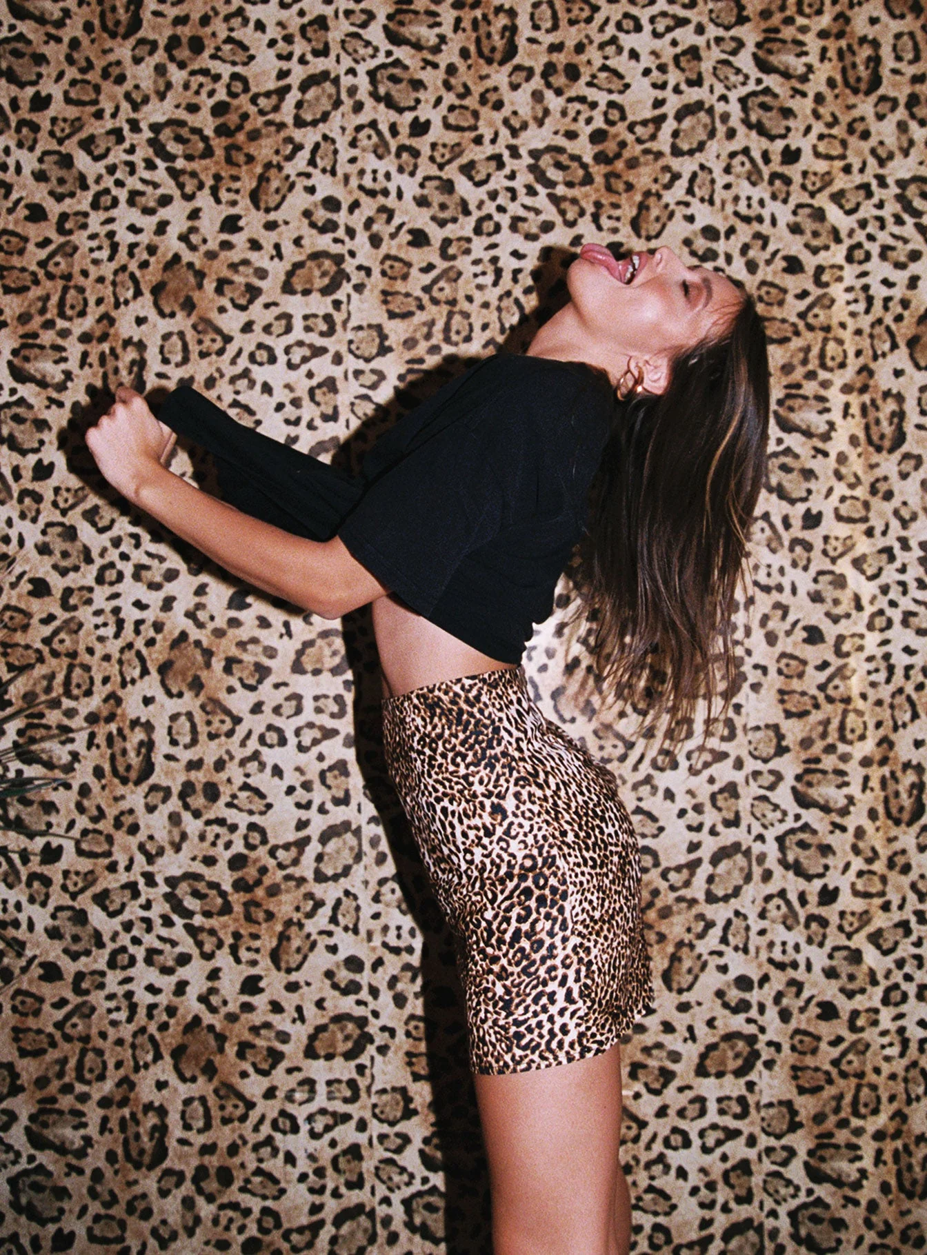 Selby Mini Skirt Leopard - Image 7