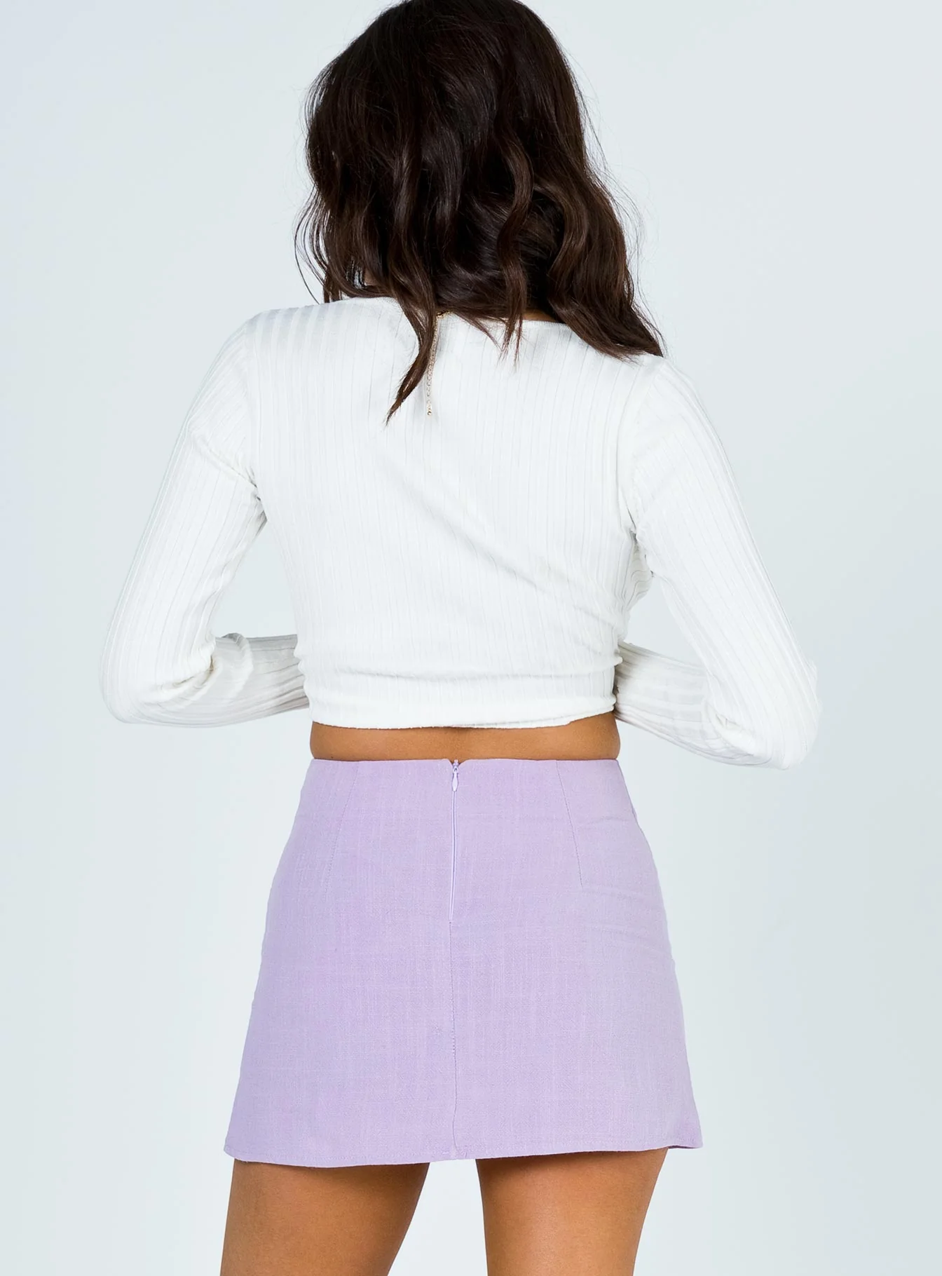 Selby Mini Skirt Lilac - Image 6