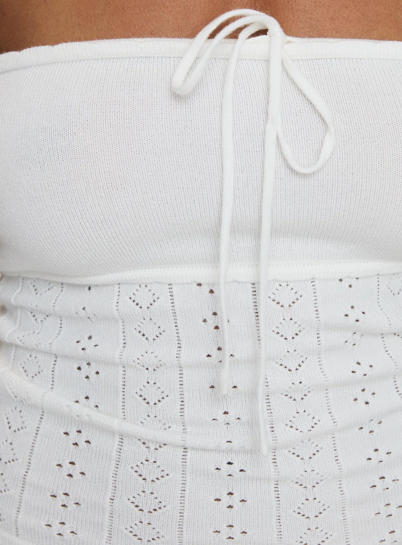 Seona Strapless Top White - Image 6